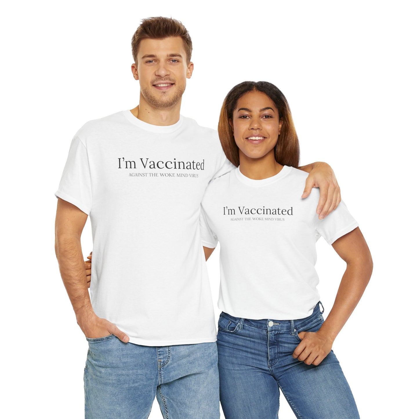 Vaccinated Against Woke Mind Virus T-Shirt - Anti-Woke Tee