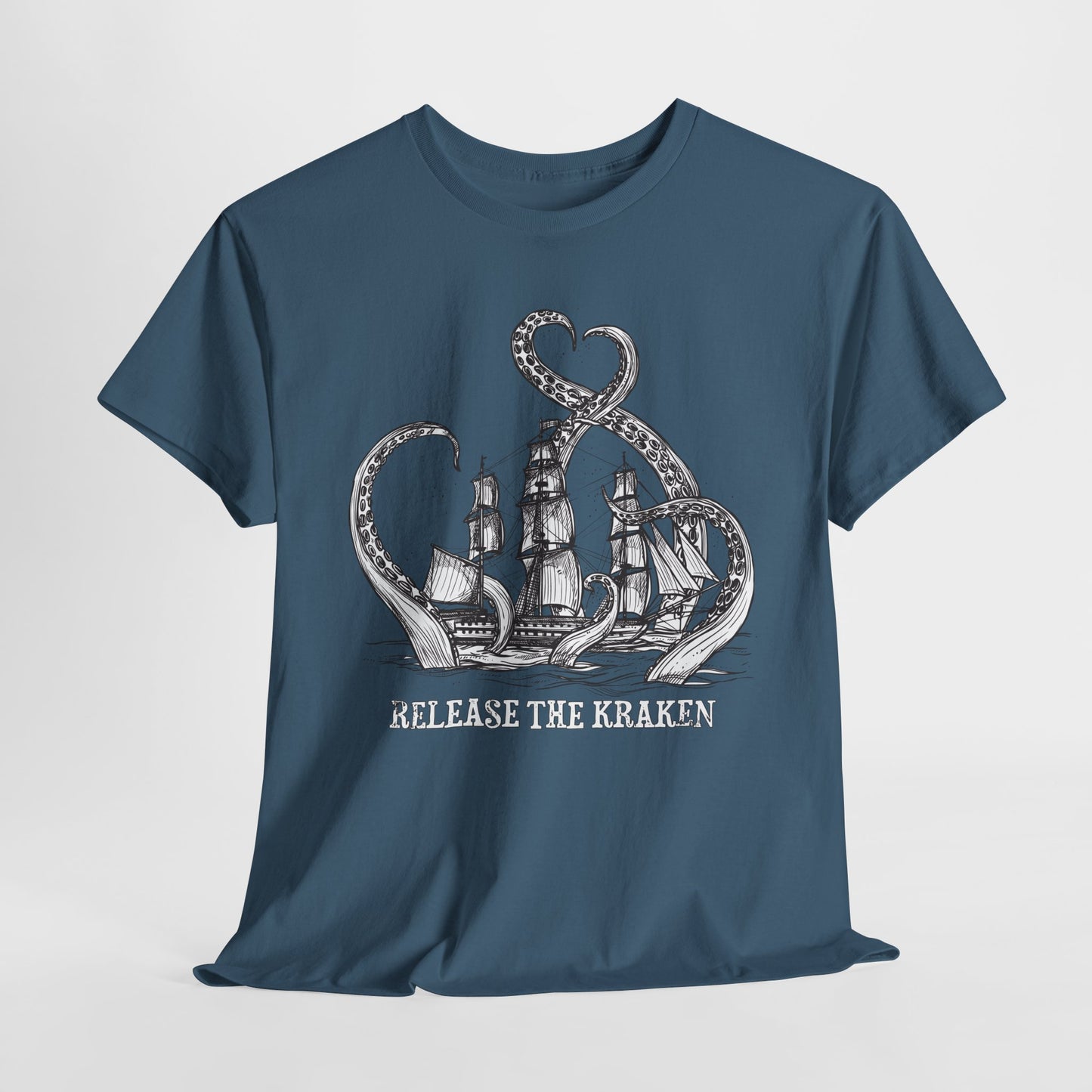 Release The Kraken T-Shirt - Political Ship & Kraken Tee