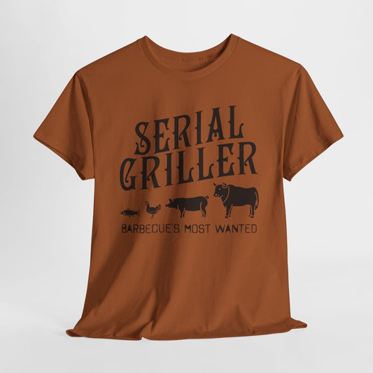 Serial Griller BBQ T-Shirt - Barbecue Graphic Tee