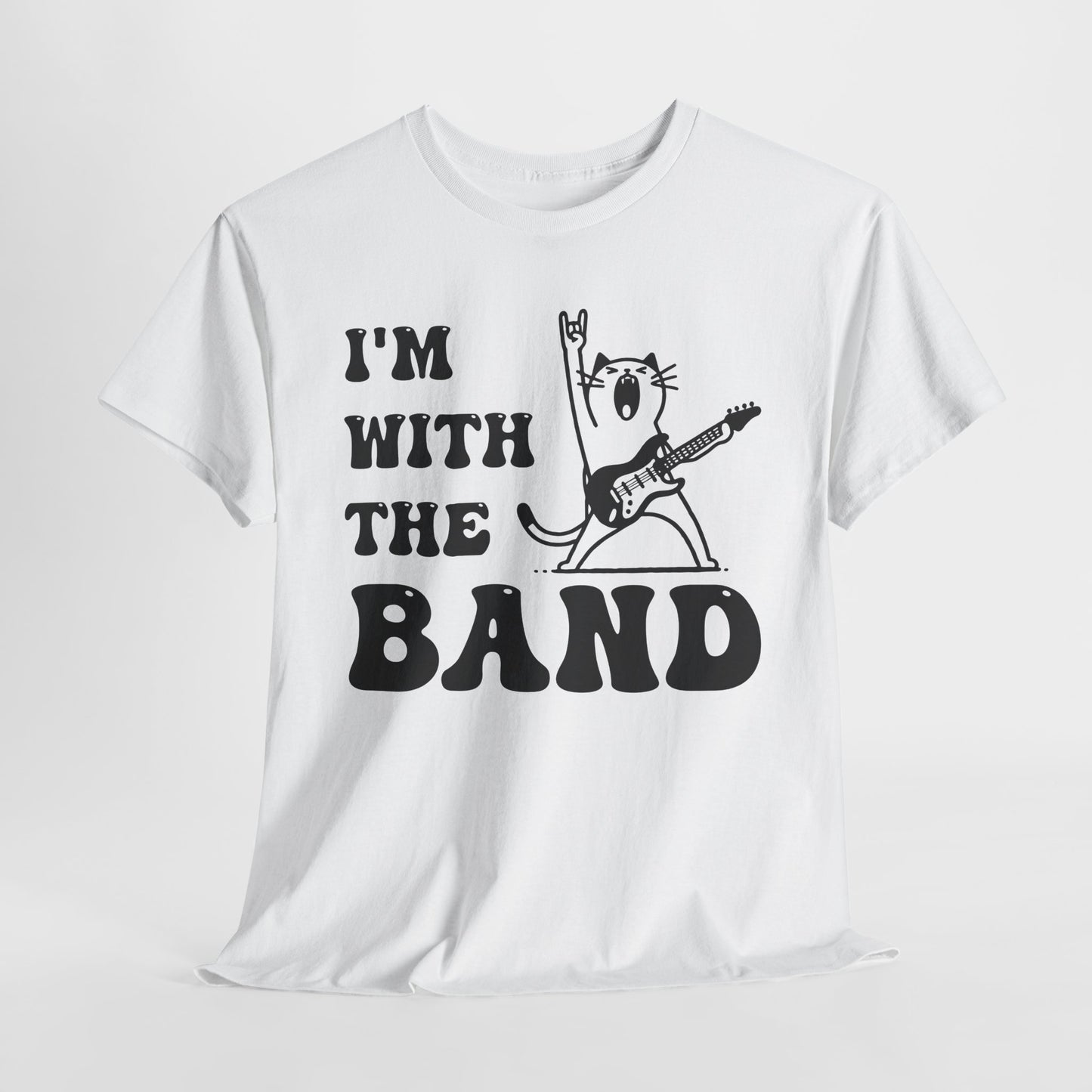 I’m With the Band T-Shirt – Rockstar Cat Tee