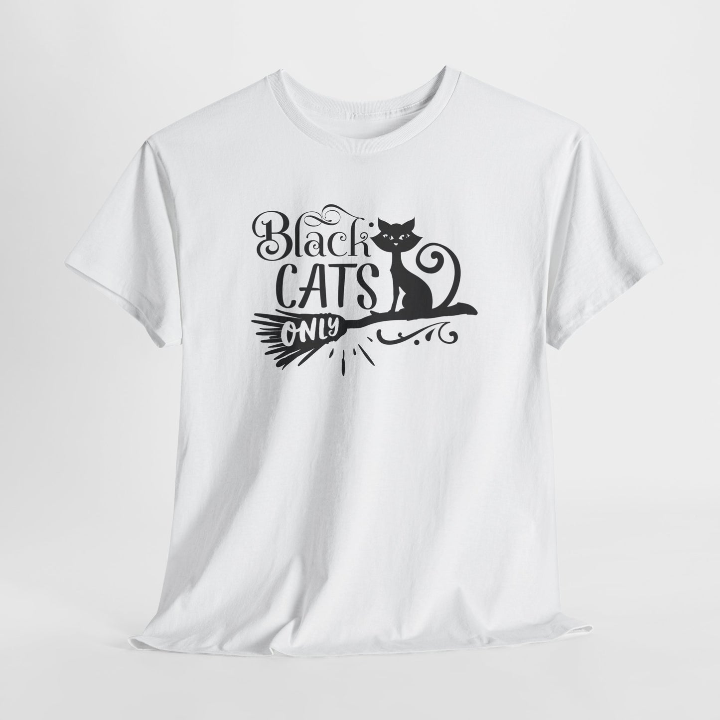Black Cats Only T-Shirt - Witchy Feline Tee