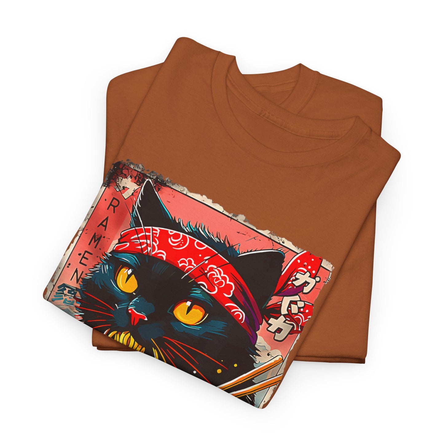 Ramen Cat T-Shirt - Japanese Graphic Design