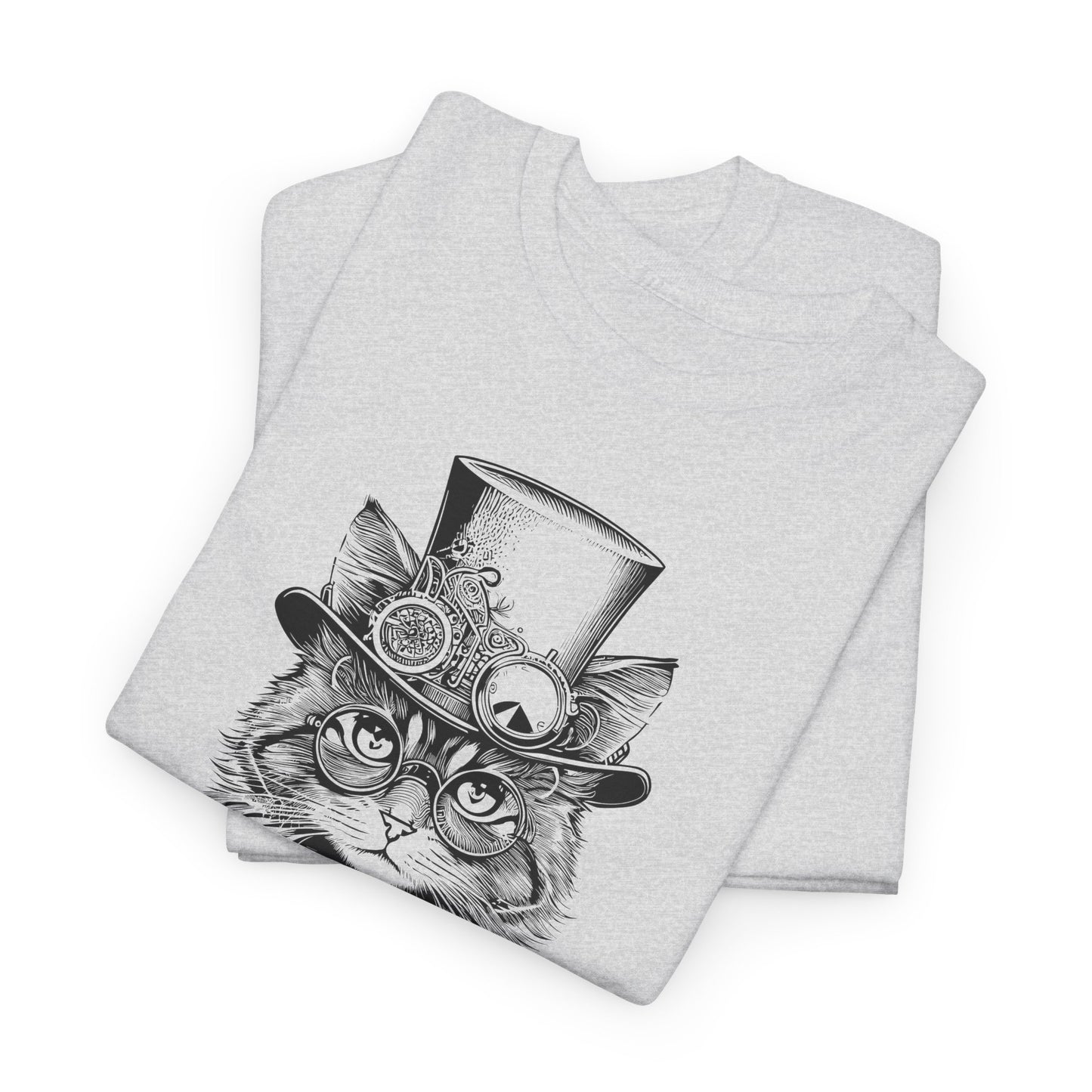 Steampunk Lady Cat T-Shirt - Victorian Tee