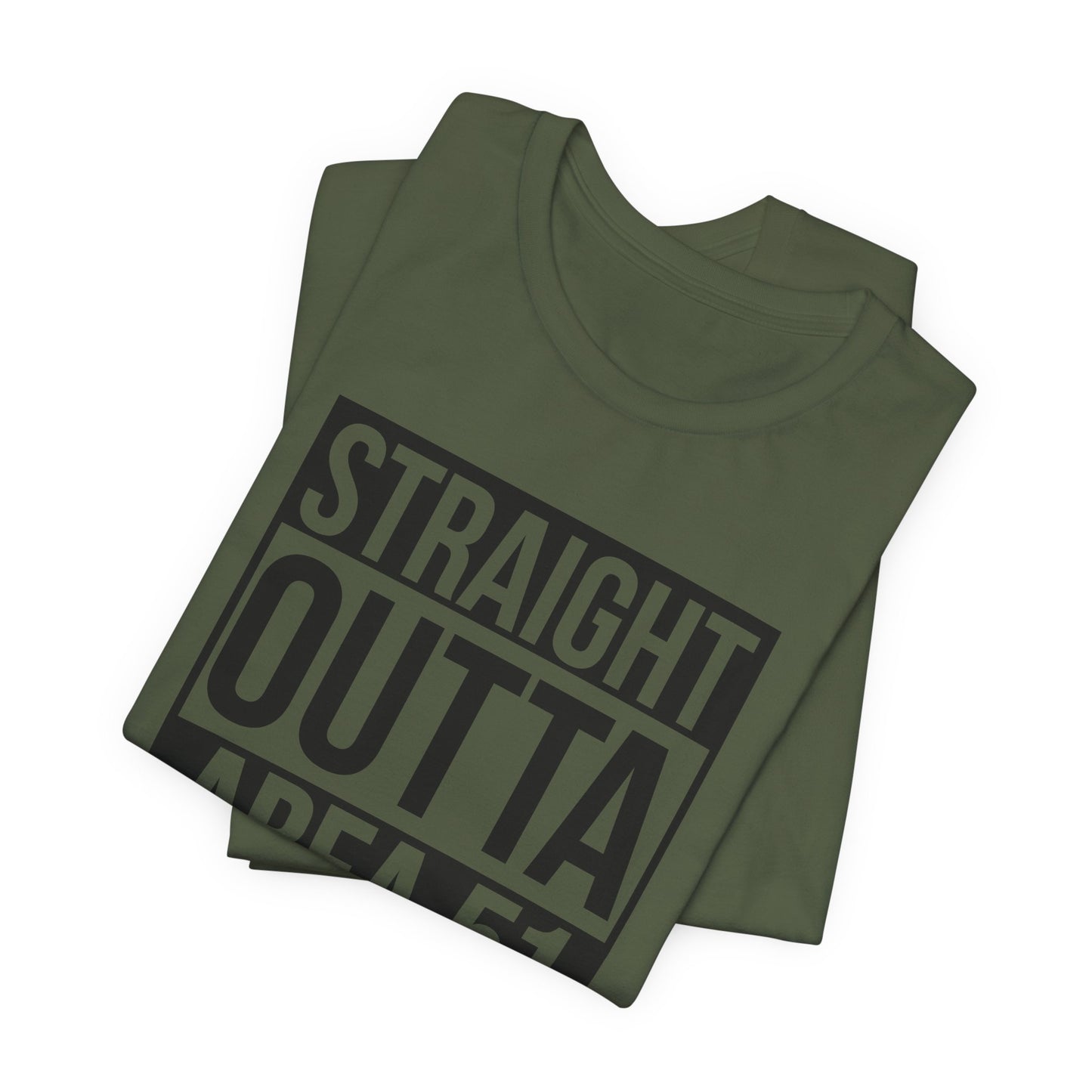 Straight Outta Area 51 T-Shirt - Alien Escape Design