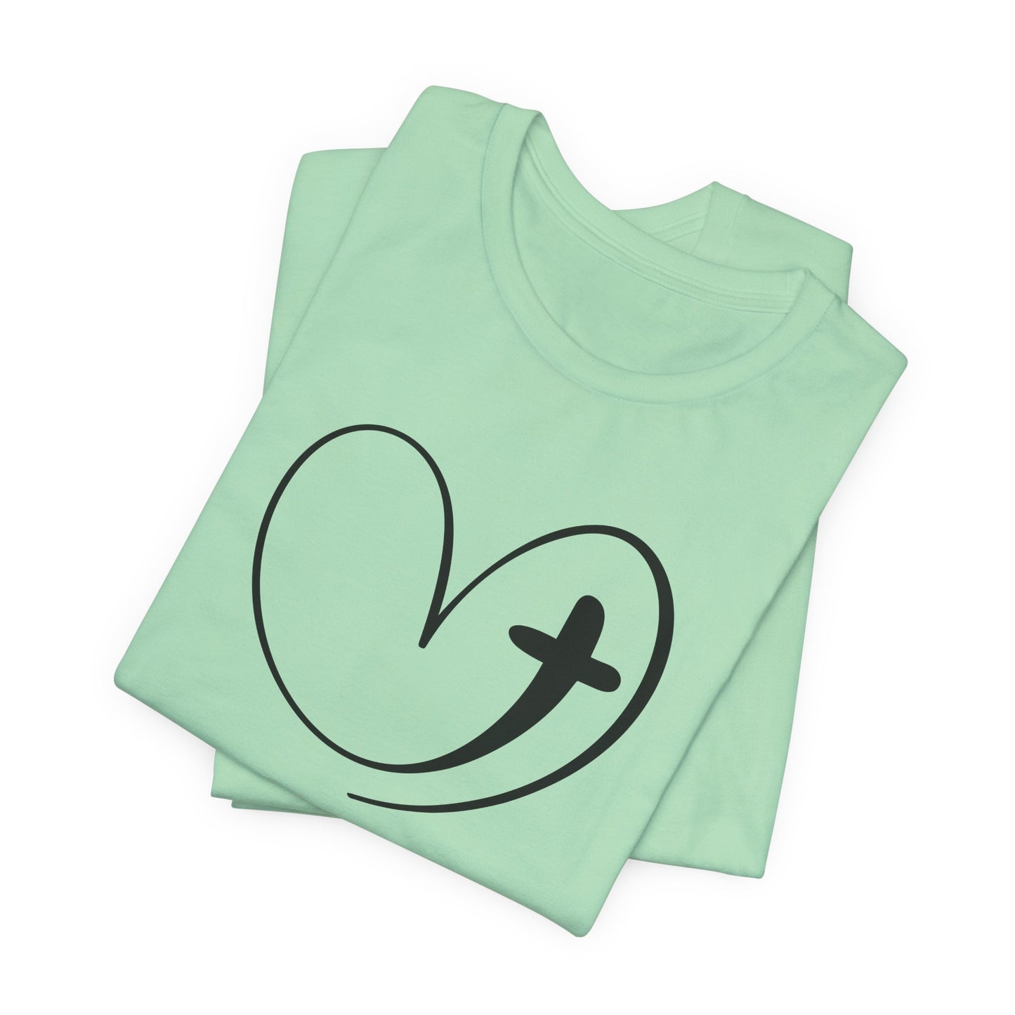 Heart Cross T-Shirt - Classic Christian Graphic Tee