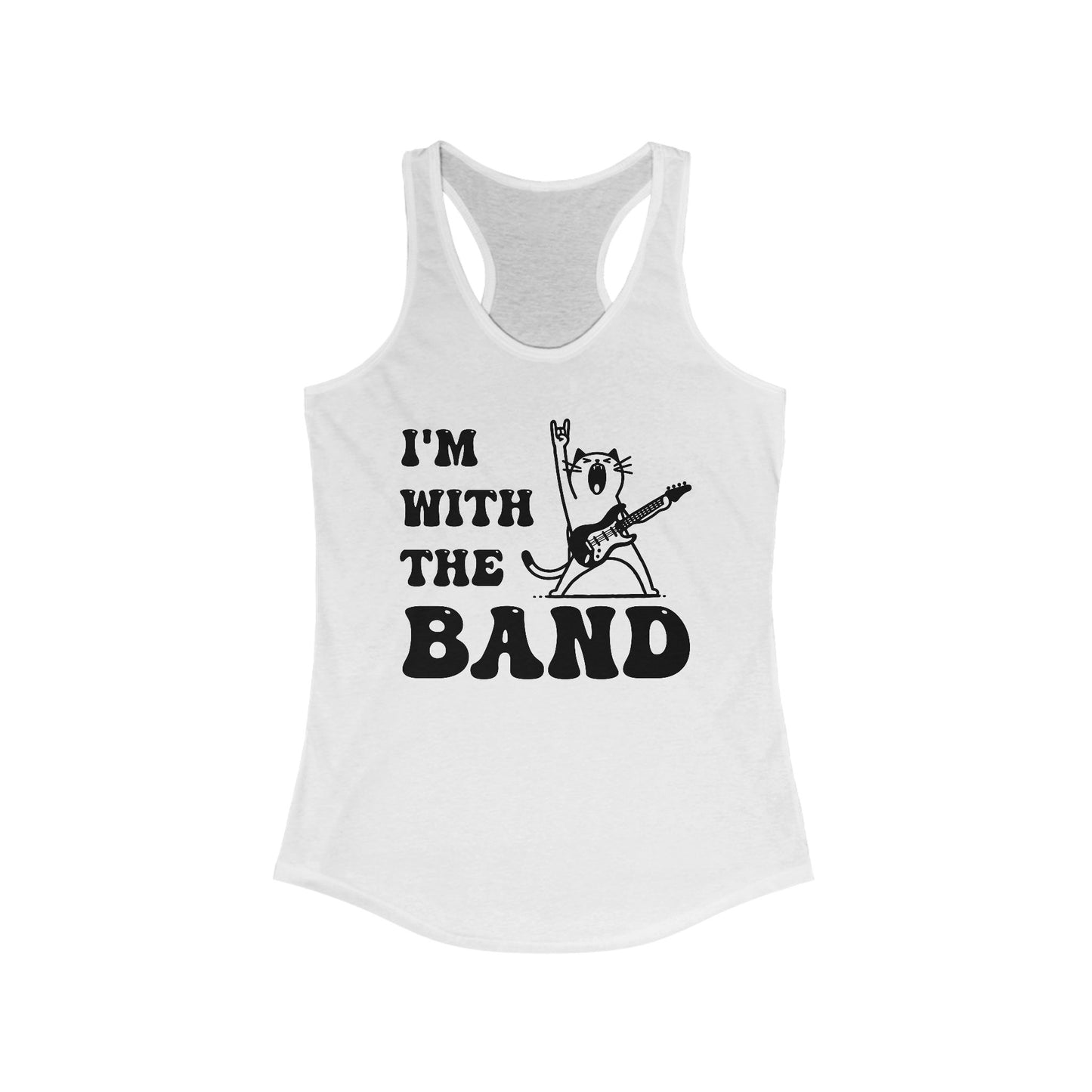 I’m With the Band Tank Top – Rockstar Cat Tank
