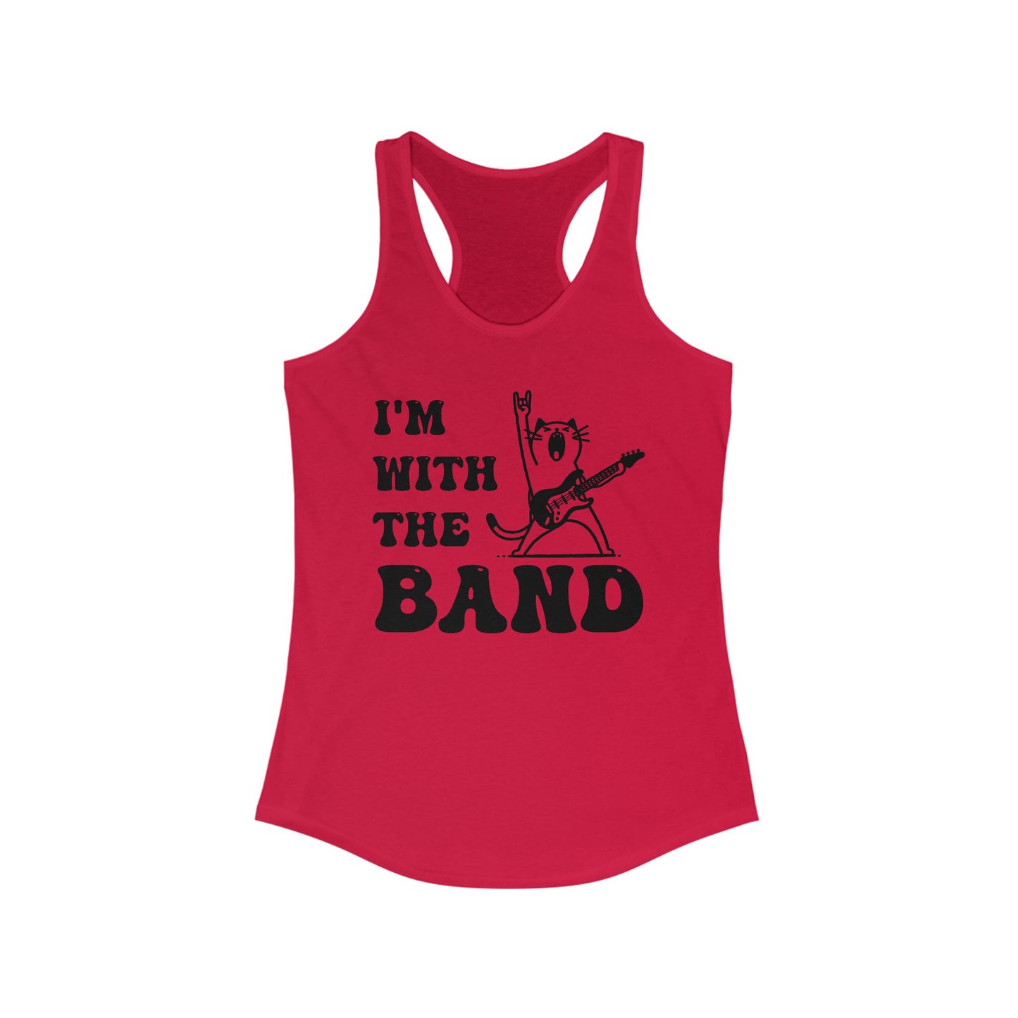 I’m With the Band Tank Top – Rockstar Cat Tank