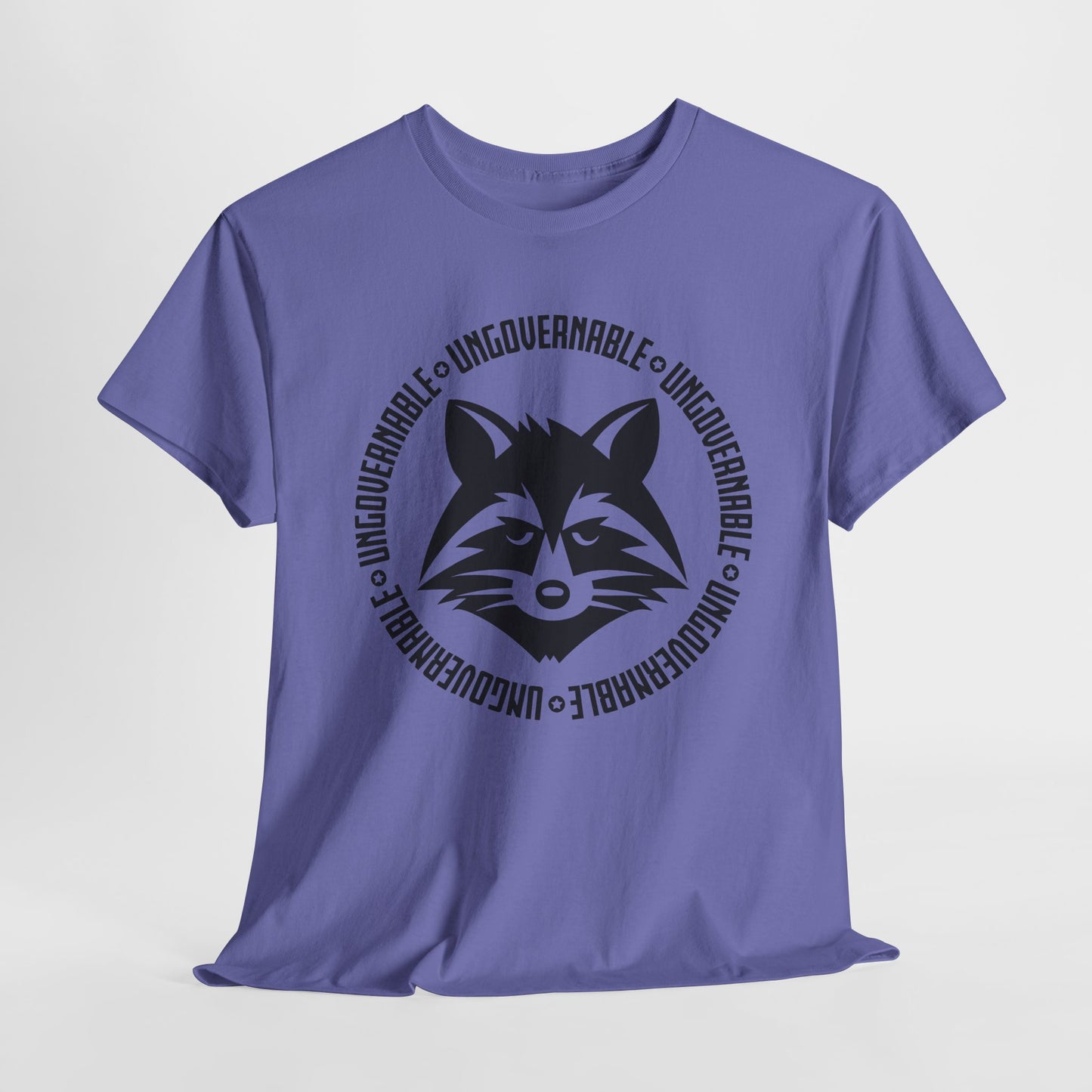 Ungovernable Raccoon T-Shirt - Rebellious Graphic Tee