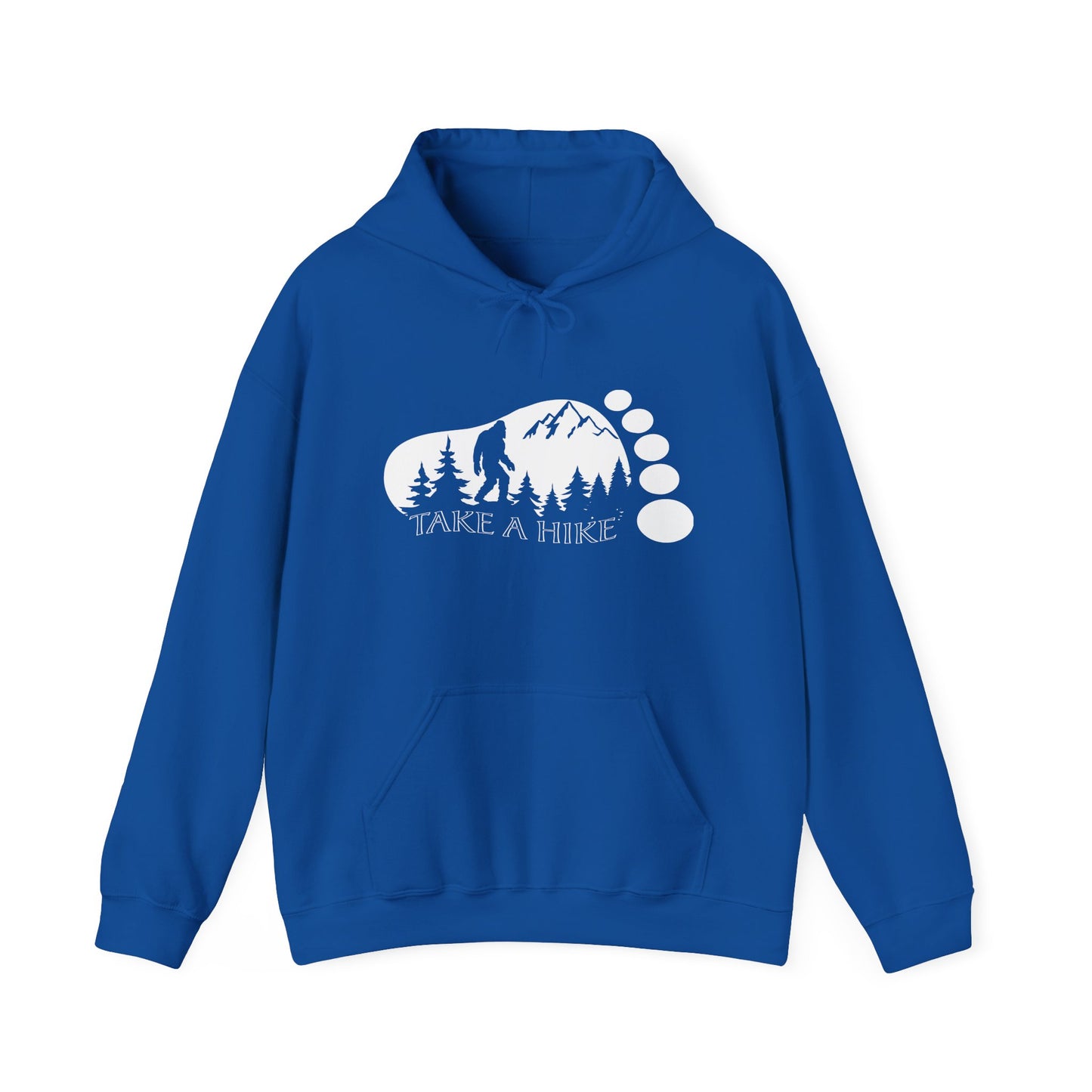 Bigfoot Take A Hike Hoodie - Trail Graphic