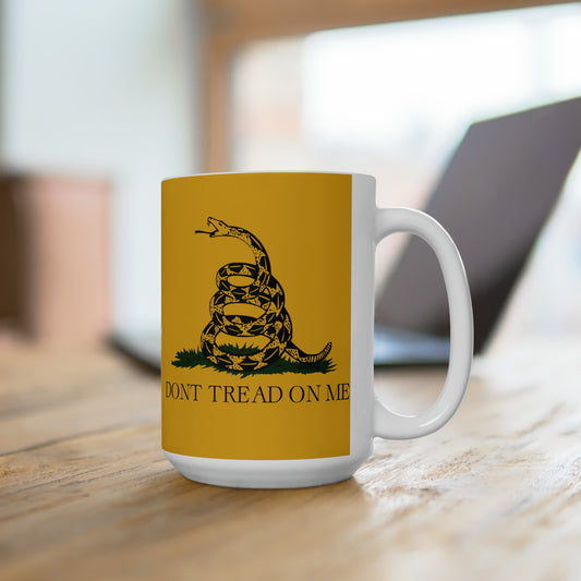 Gadsden Flag Coffee Mug For Don't Tread On Me Hot Tea Cup For Conservative Gift
