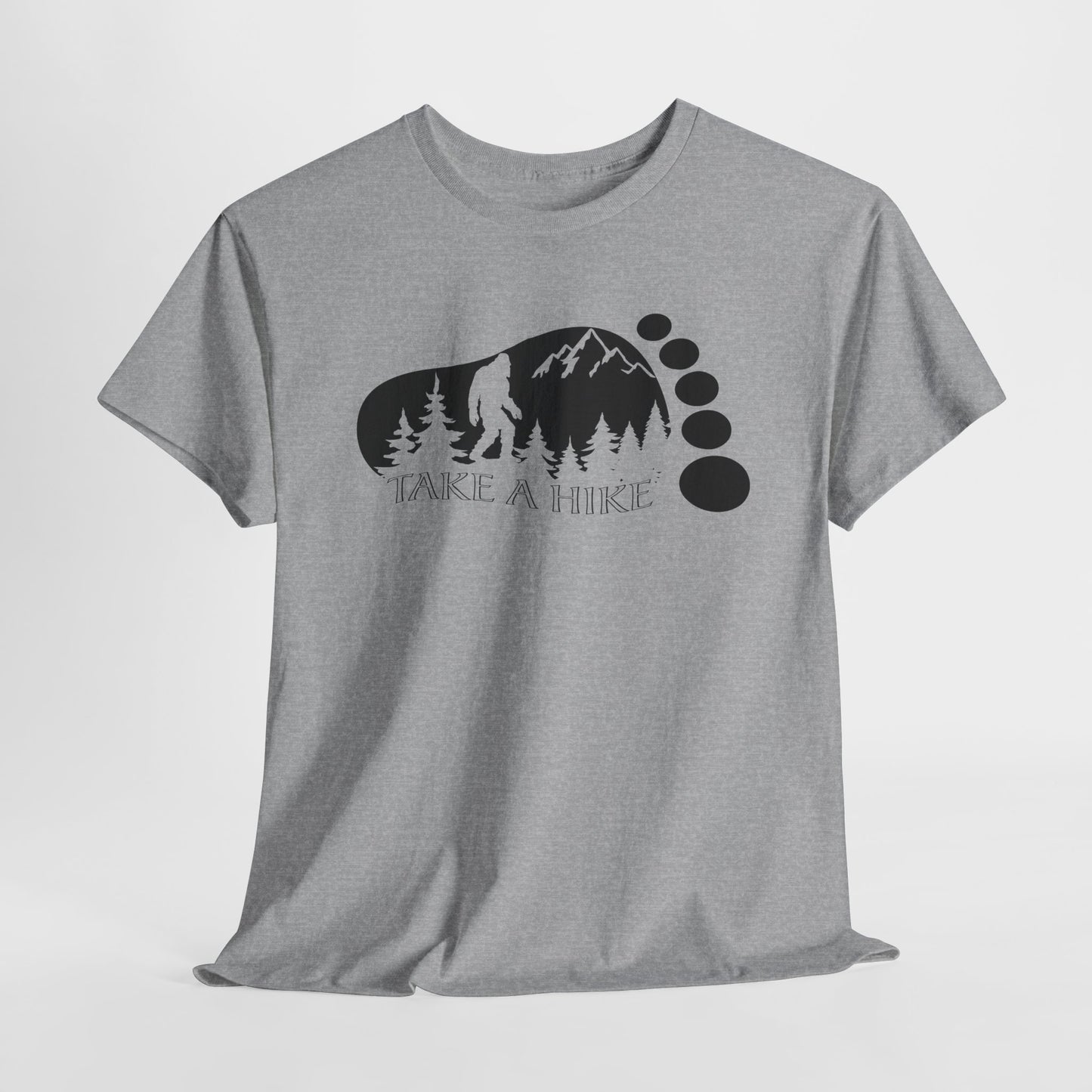 Bigfoot Hiking T-Shirt - Outdoor Adventure Graphic