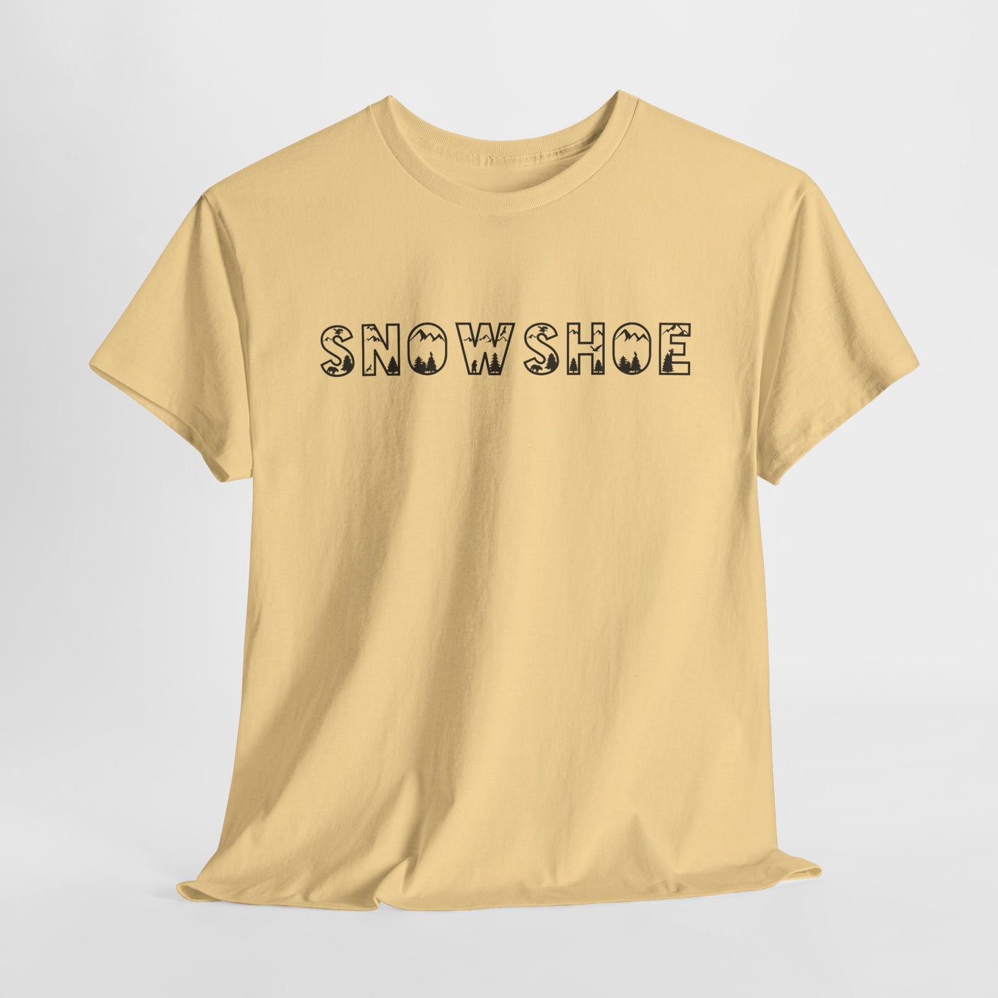 Snowshoe Nature Font Graphic T-Shirt