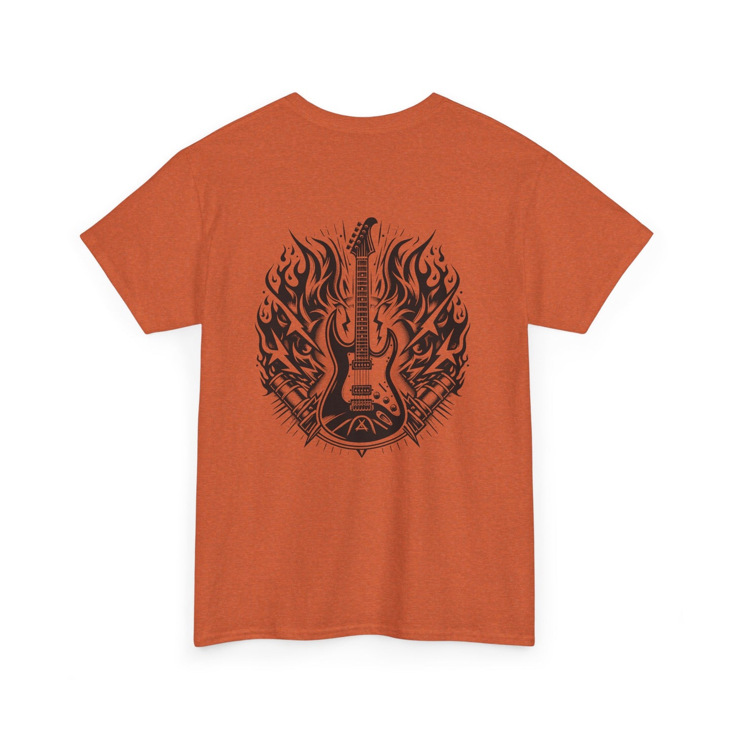 Flaming Guitar T-Shirt - Rock Graphic