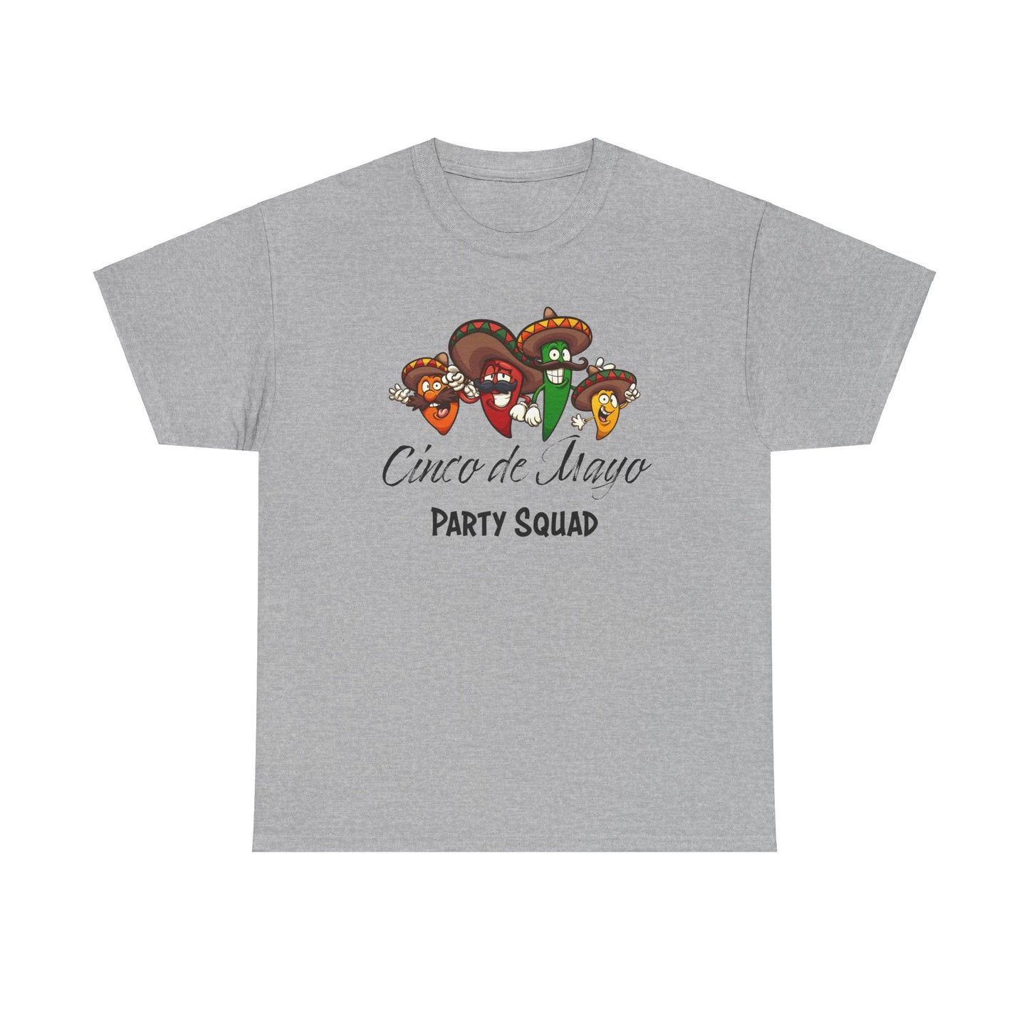 Party Squad T-Shirt for Cinco de Mayo T Shirt For Funny Fiesta Chilies Holiday TShirt