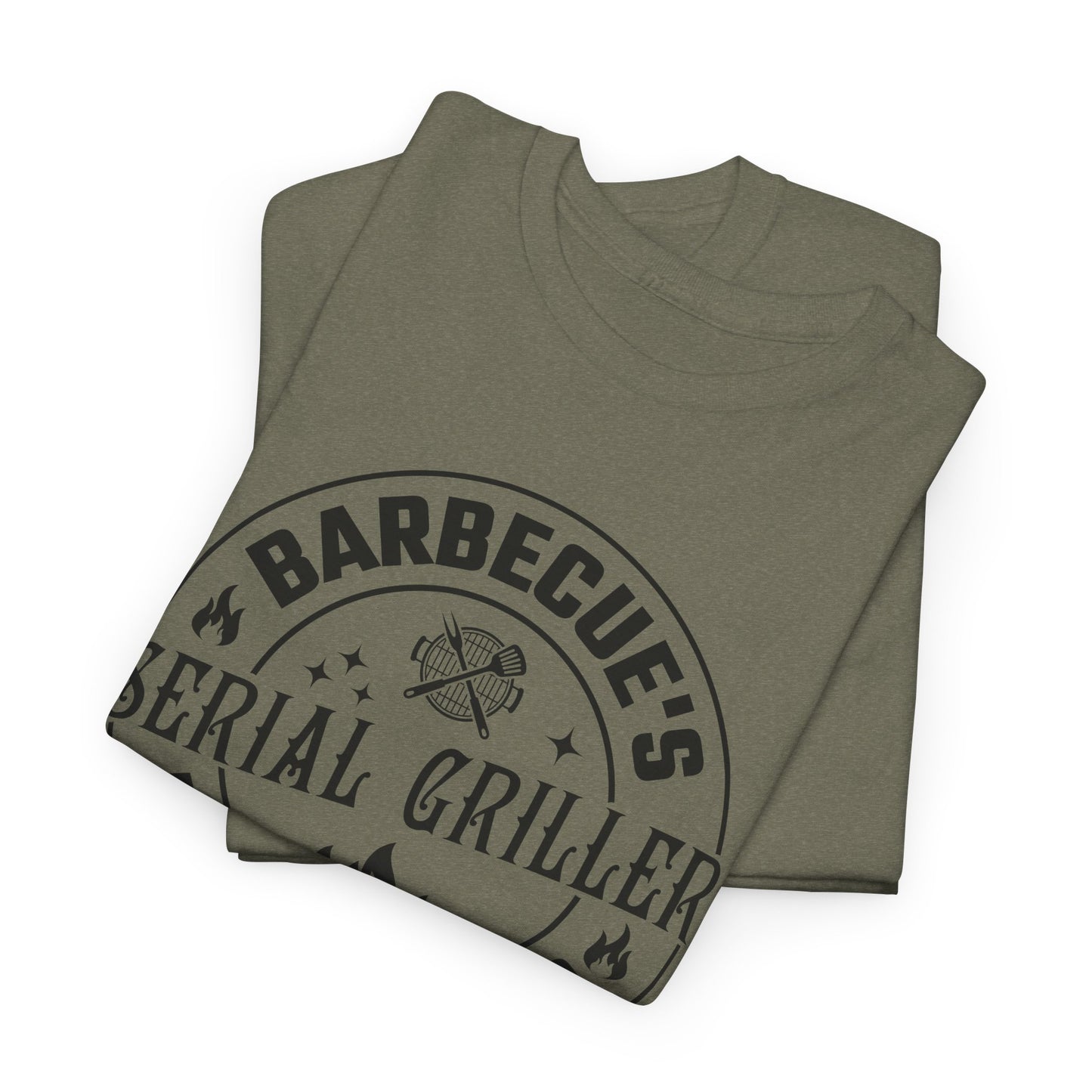Serial Griller T-Shirt - BBQ Most Wanted Graphic