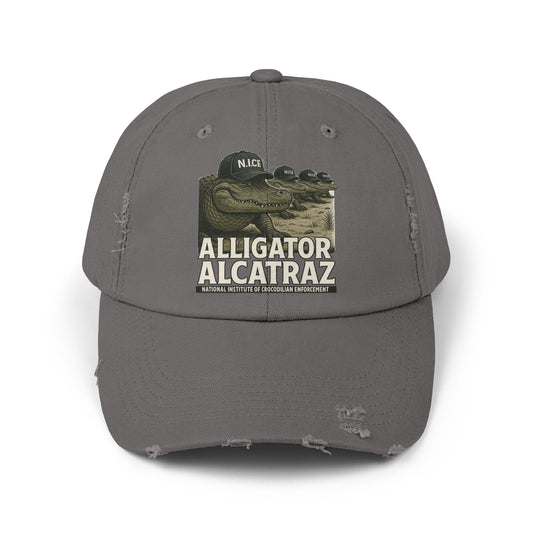 Alligator Alcatraz Ball Cap - Tough Prison Grit Hat
