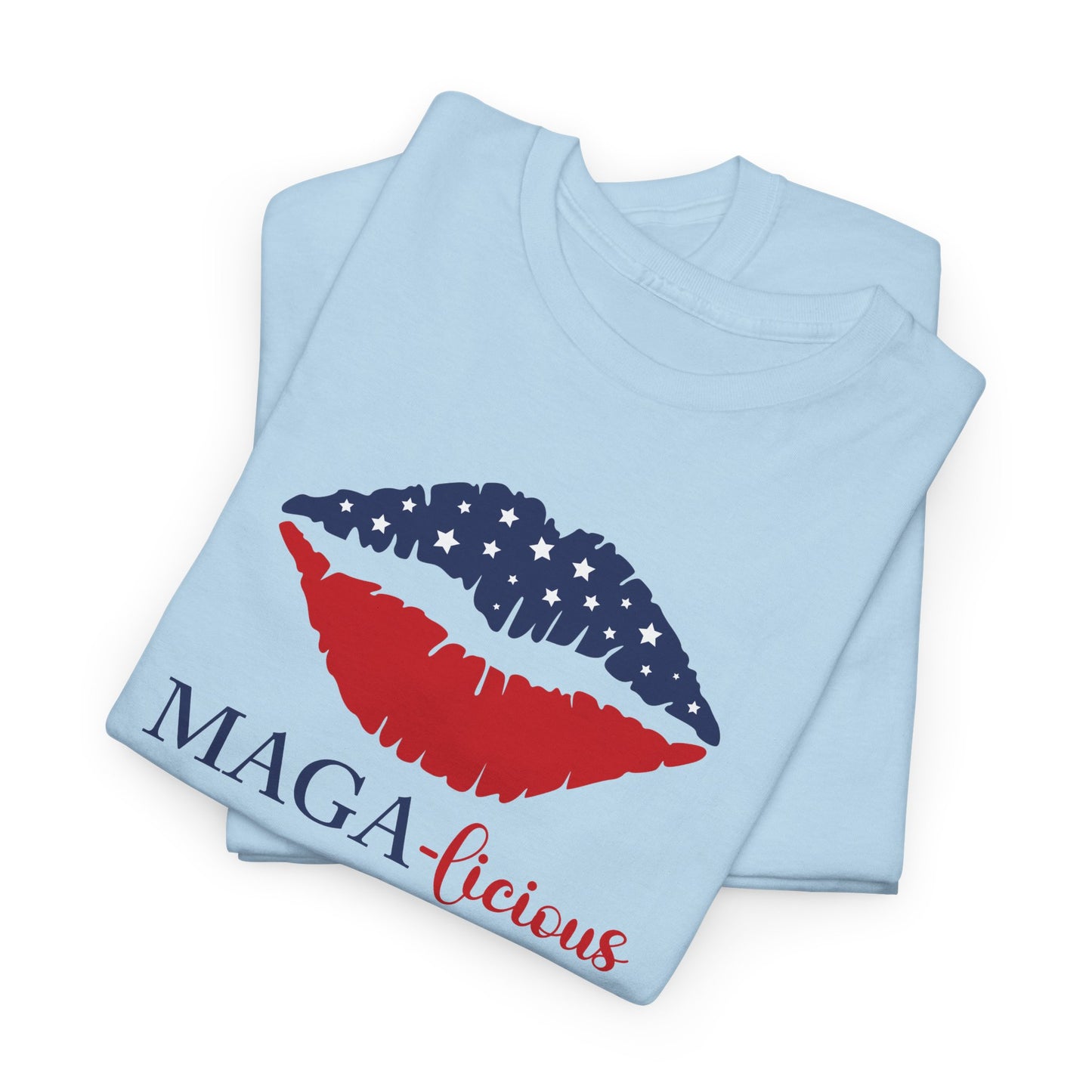 MAGA-licious T-Shirt - Patriotic Lips Graphic Tee