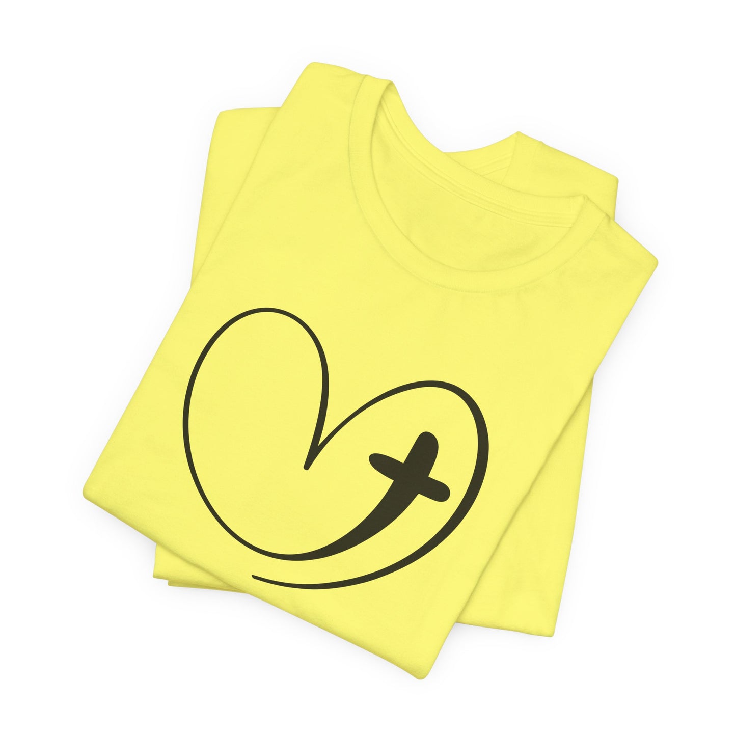 Heart Cross T-Shirt - Classic Christian Graphic Tee