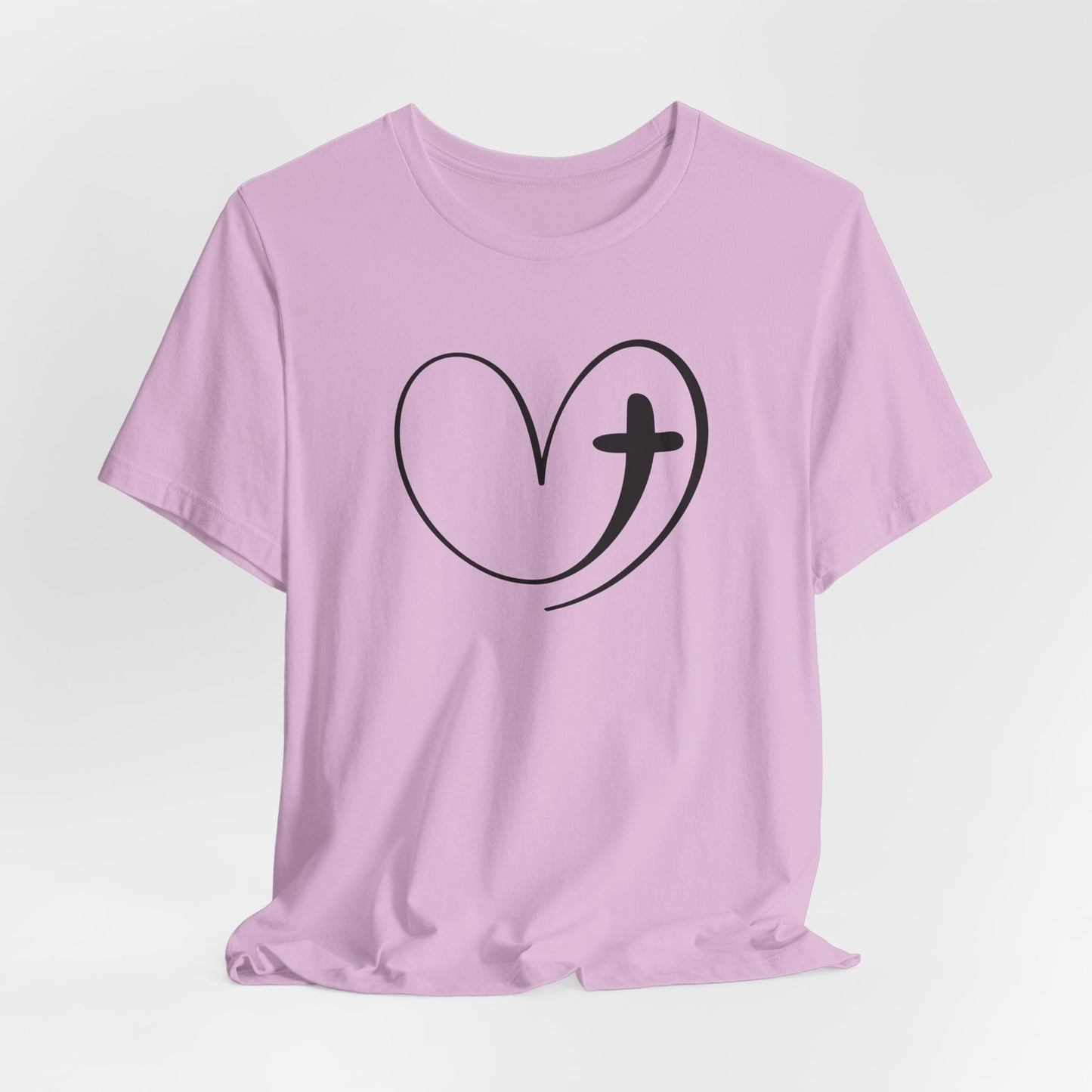 Heart Cross T-Shirt - Classic Christian Graphic Tee