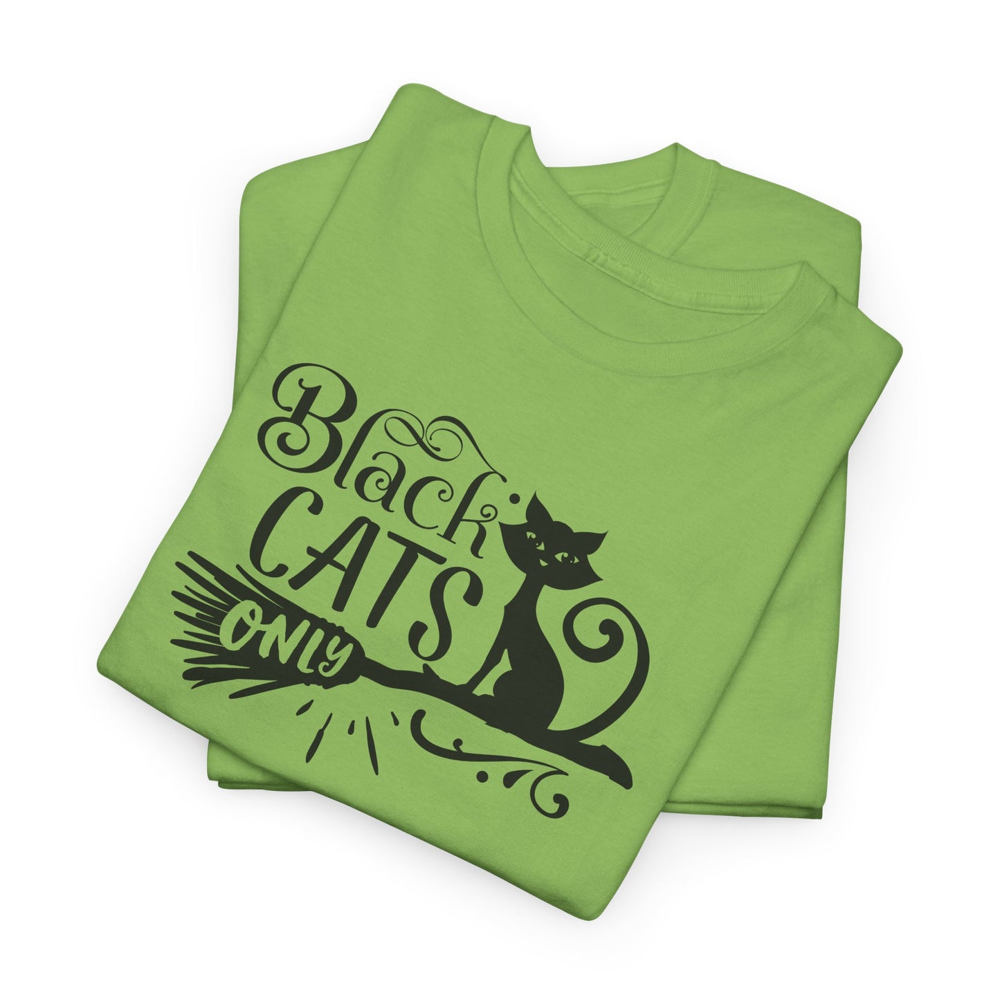 Black Cats Only T-Shirt - Witchy Feline Tee