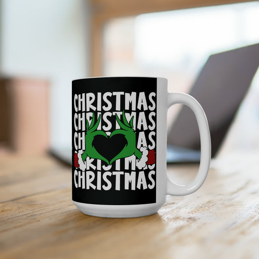 Christmas Grinch Coffee Mug Hot Tea Cocoa Cup