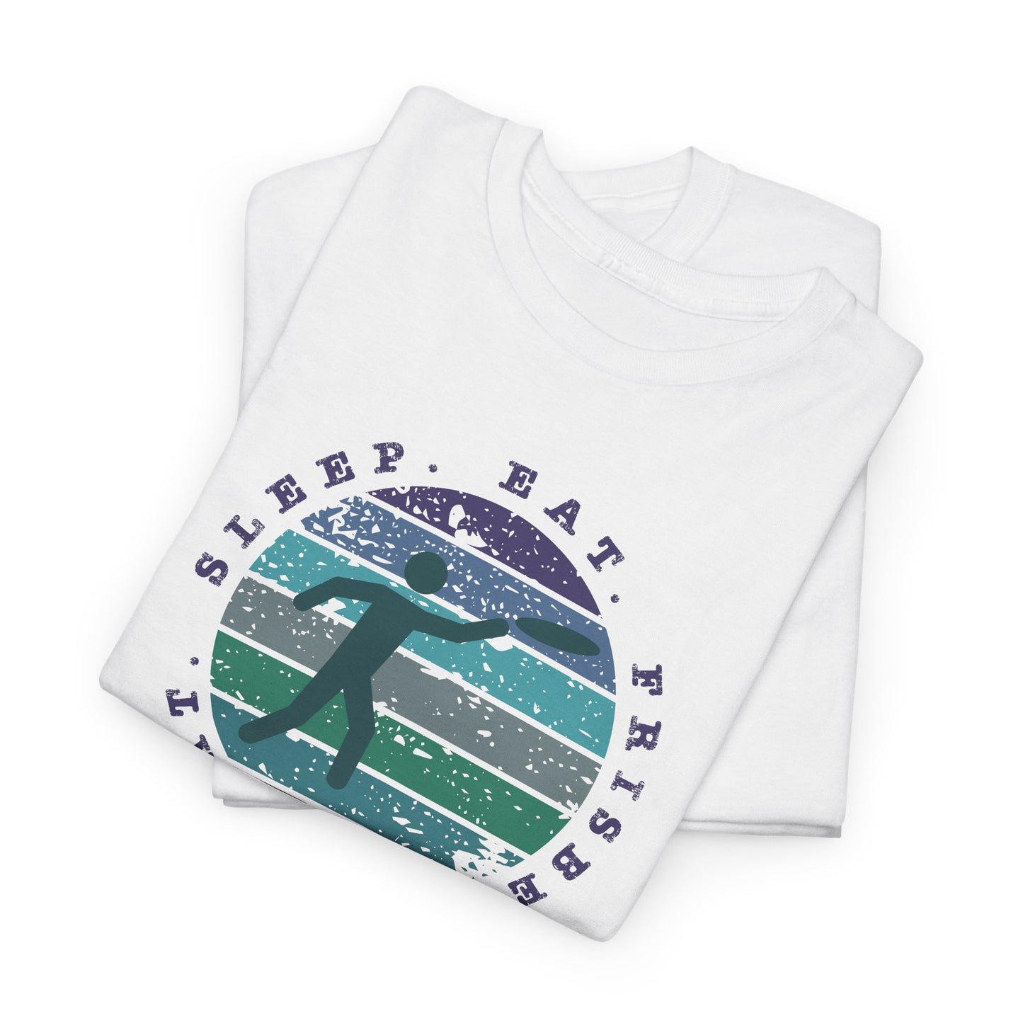 Eat Sleep Frisbee Repeat T-Shirt - Ultimate Frisbee Tee