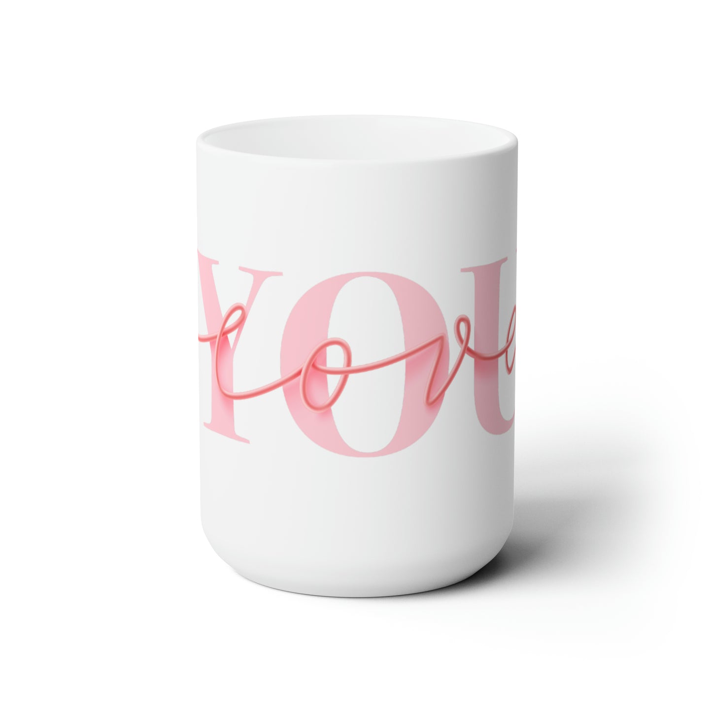 Love You Valentine Coffee Mug Cupid Hot Tea Cup Gift