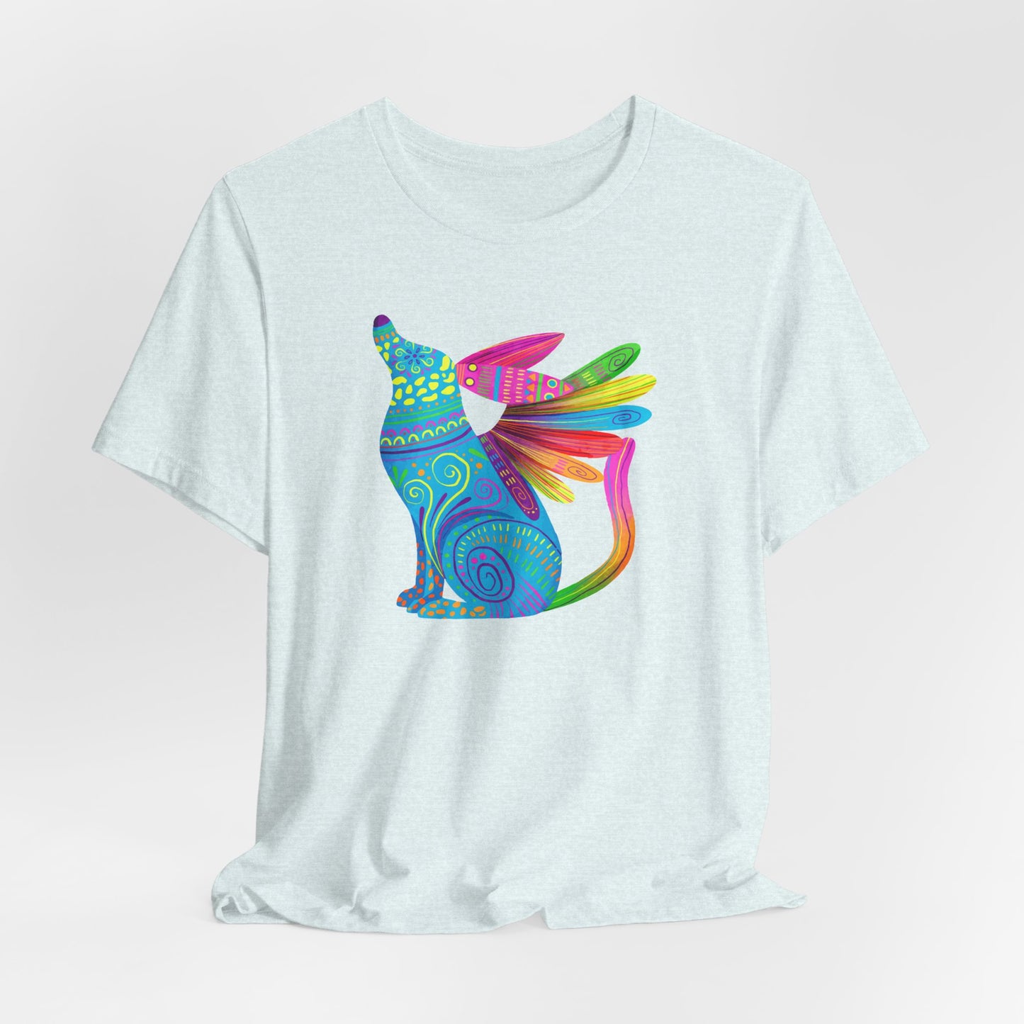 Winged Dog Mexican Folk Art Tee