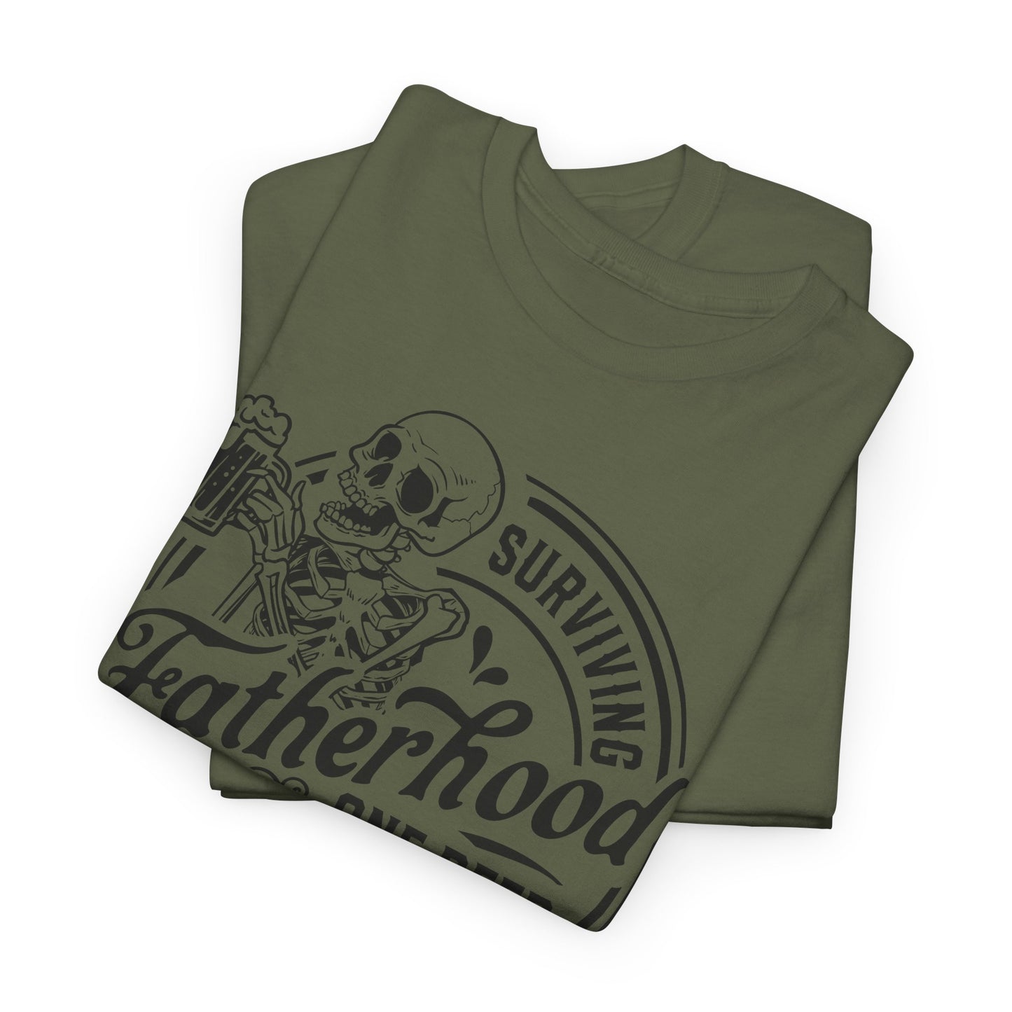 Surviving Fatherhood Tee - Skeleton Beer