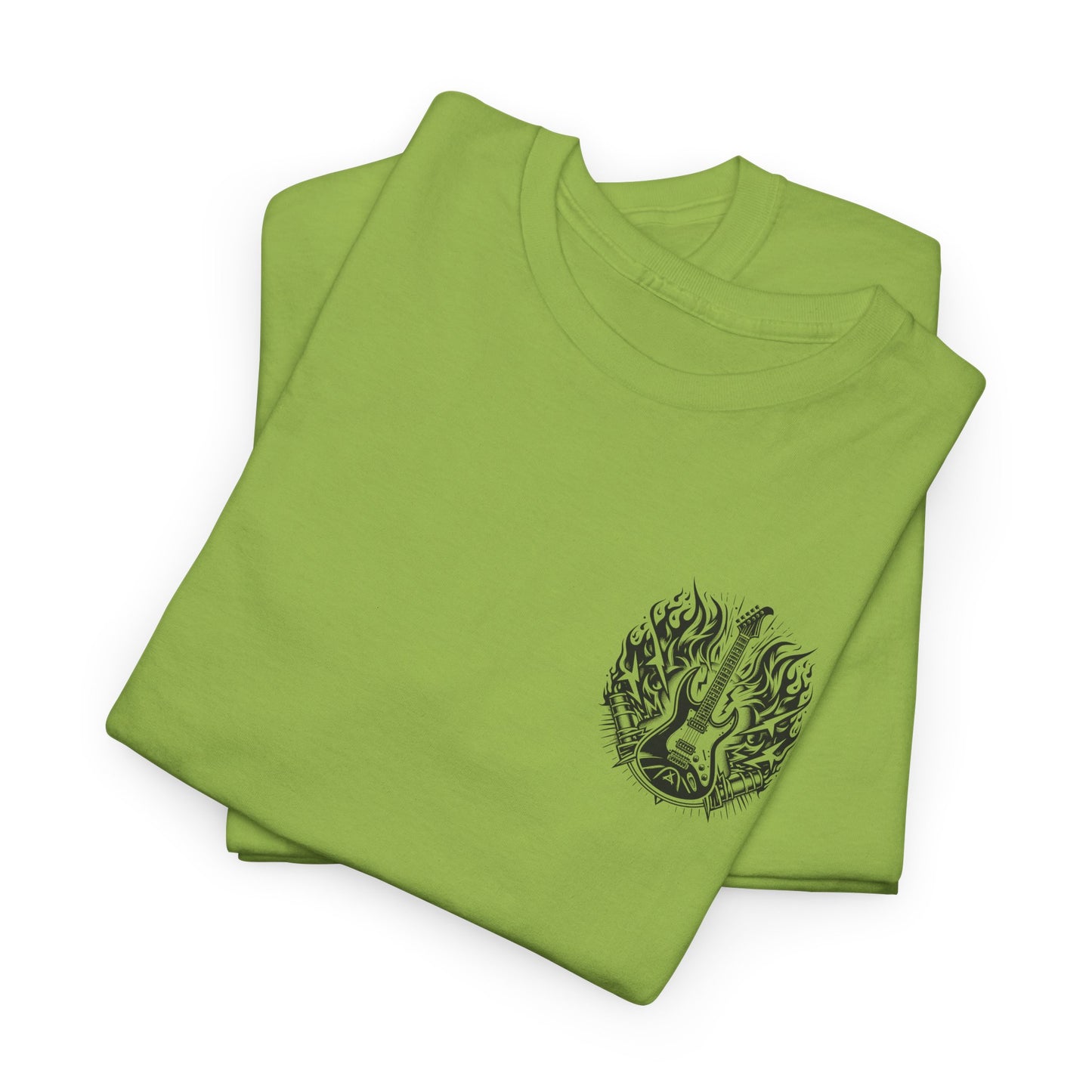 Flaming Guitar T-Shirt - Rock Graphic