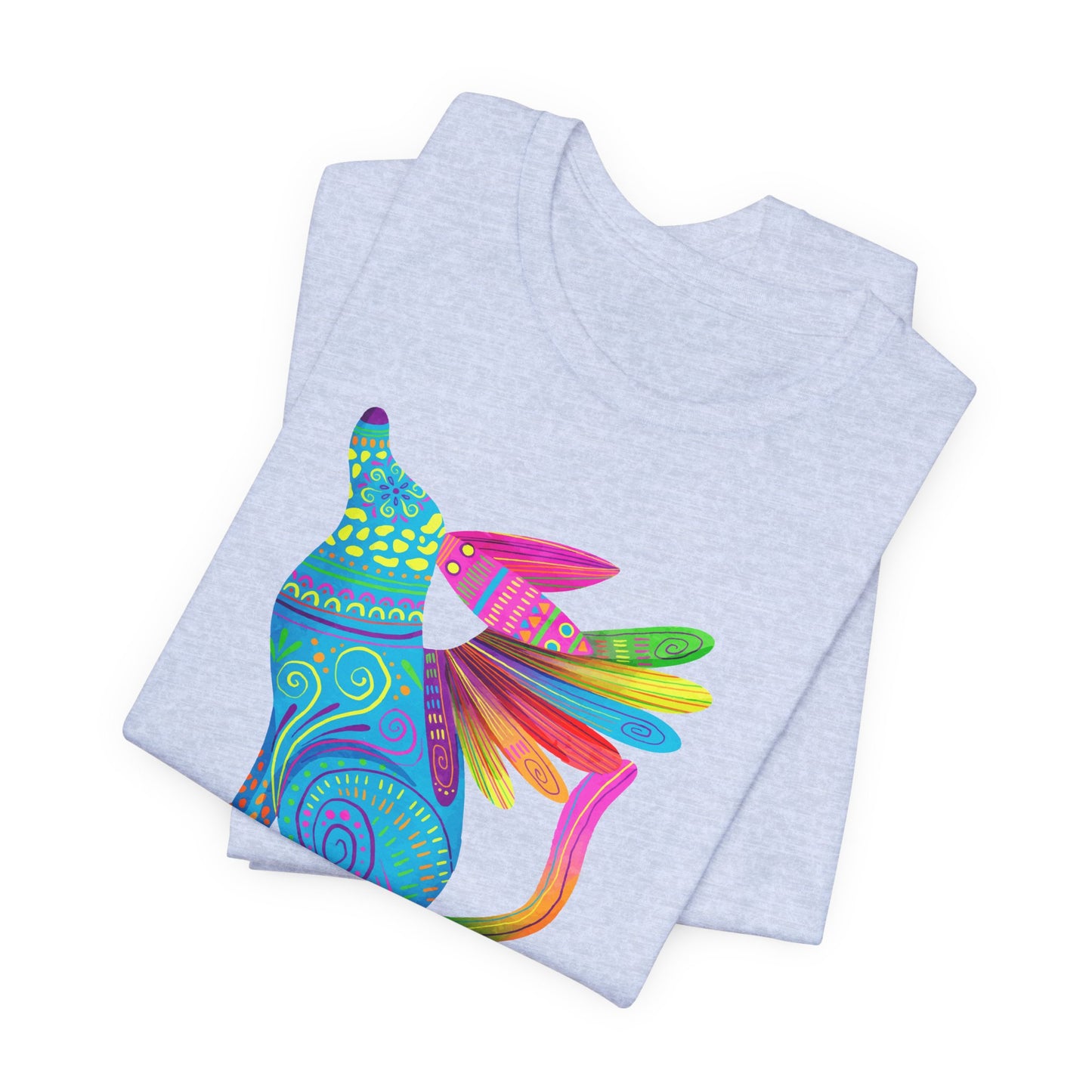 Winged Dog Mexican Folk Art Tee