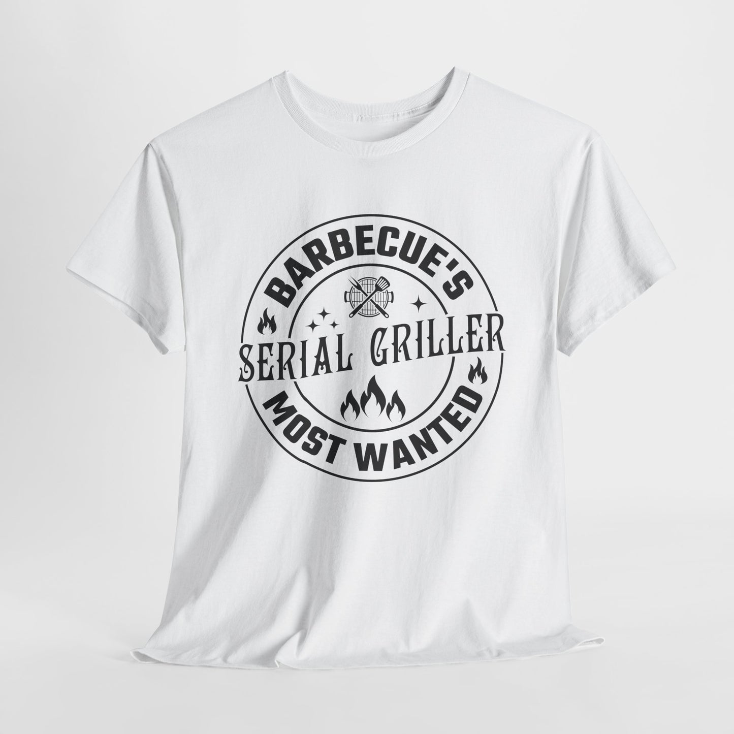 Serial Griller T-Shirt - BBQ Most Wanted Graphic