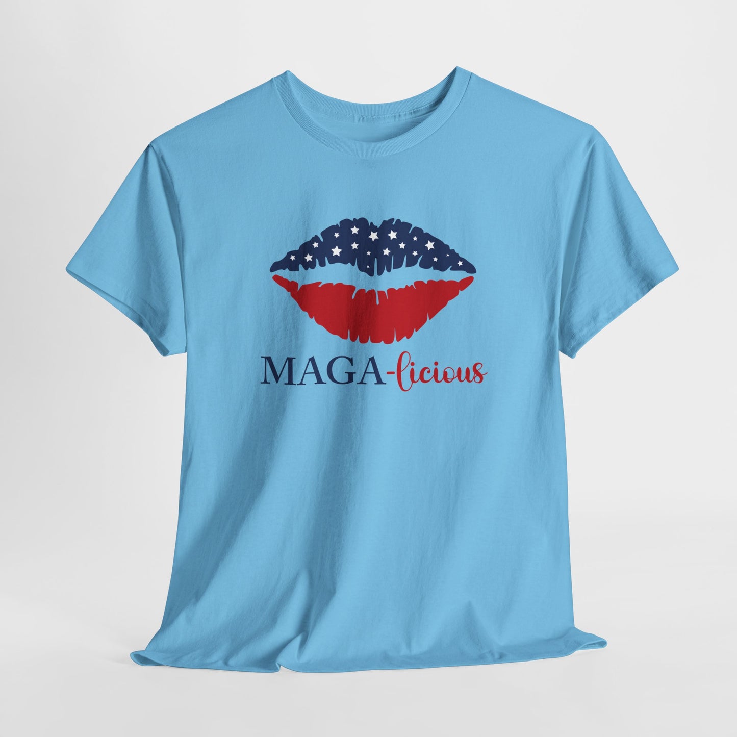 MAGA-licious T-Shirt - Patriotic Lips Graphic Tee