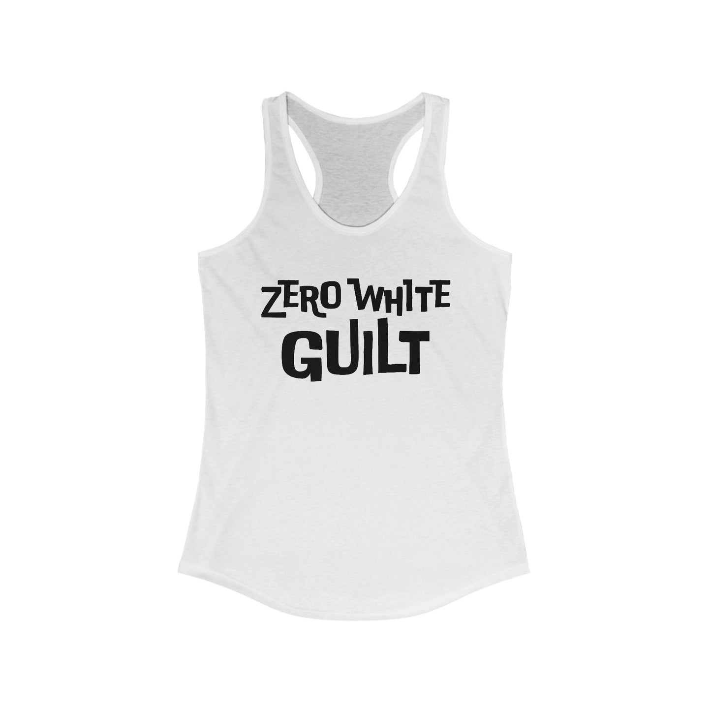 Zero White Guilt Tank Top - Fierce Stance Tank