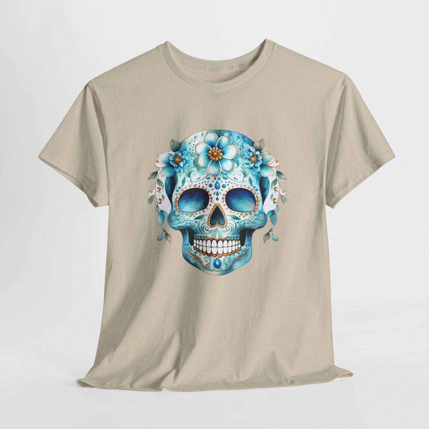 Vibrant Sugar Skull T-Shirt - Day of the Dead Tee