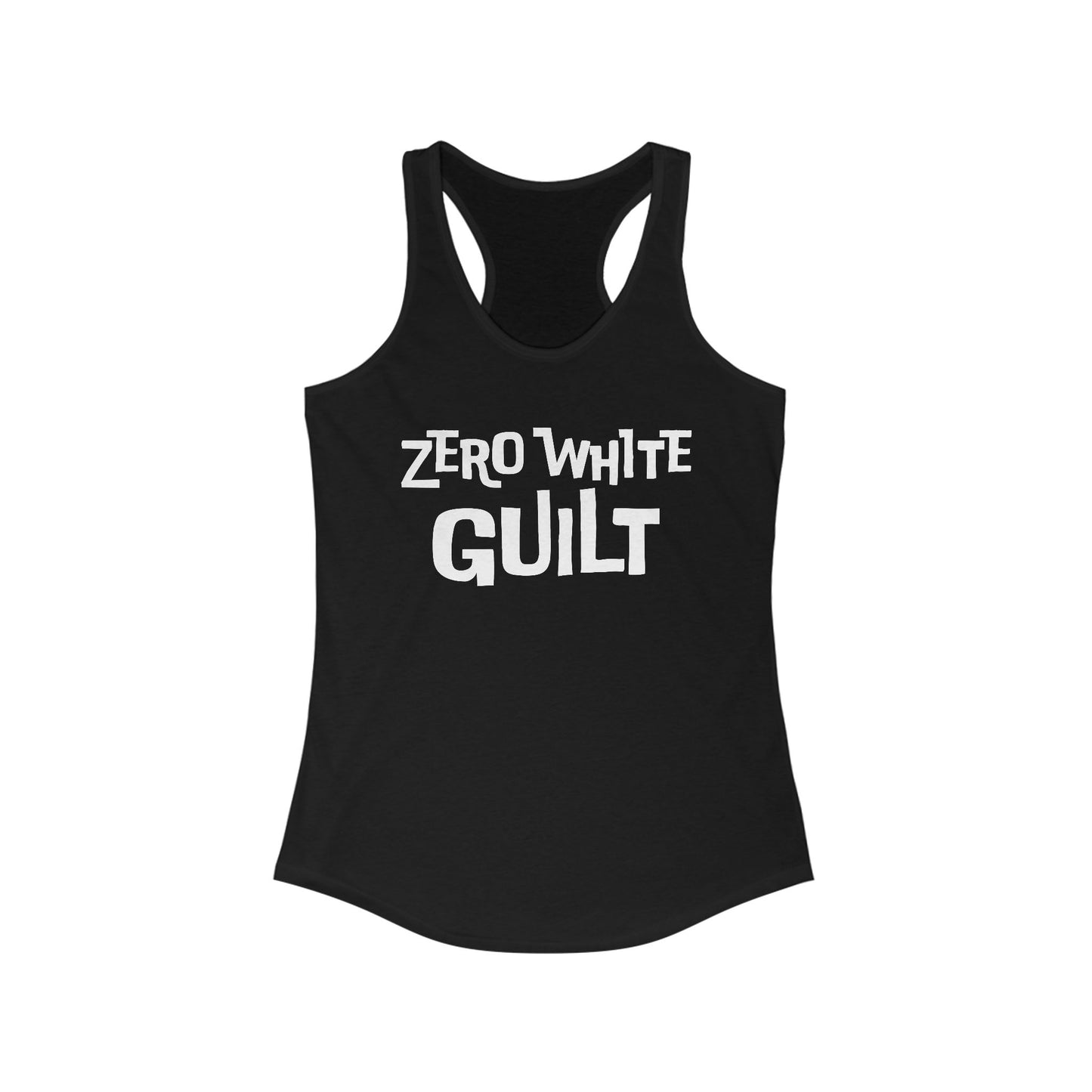 Zero White Guilt Tank Top - Fierce Stance Tank
