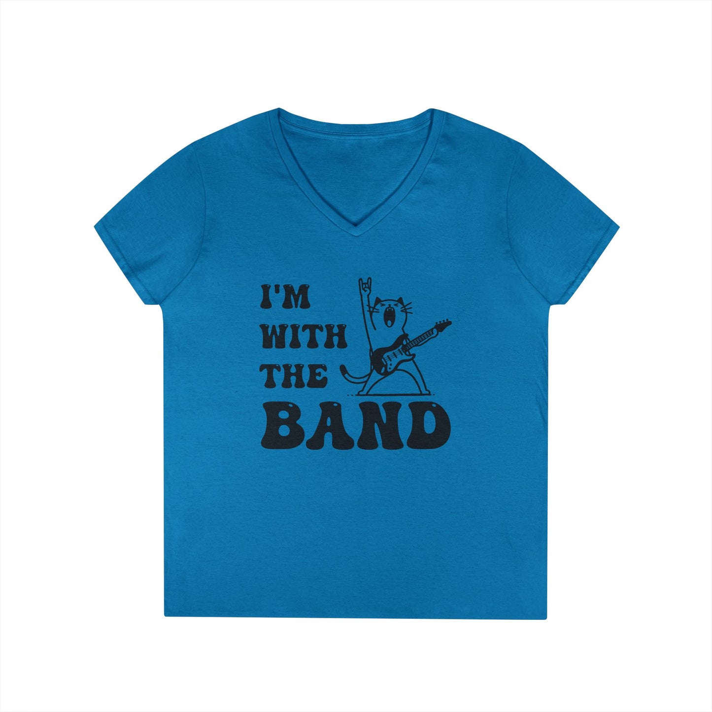 I’m With the Band T-Shirt – Retro Cat Rocker Tee