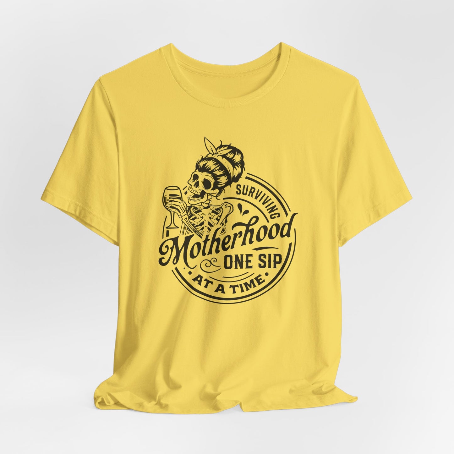Surviving Motherhood Tee - Skeleton Mom Style