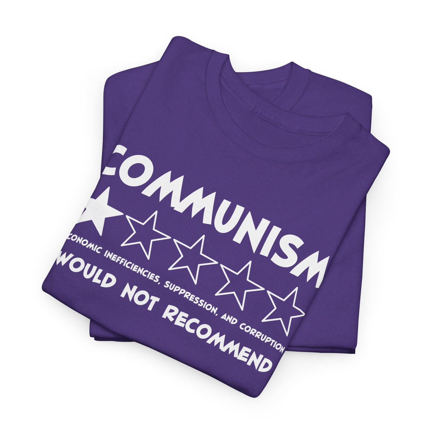 Communism 1-Star Rating T-Shirt - Funny Political Review Tee