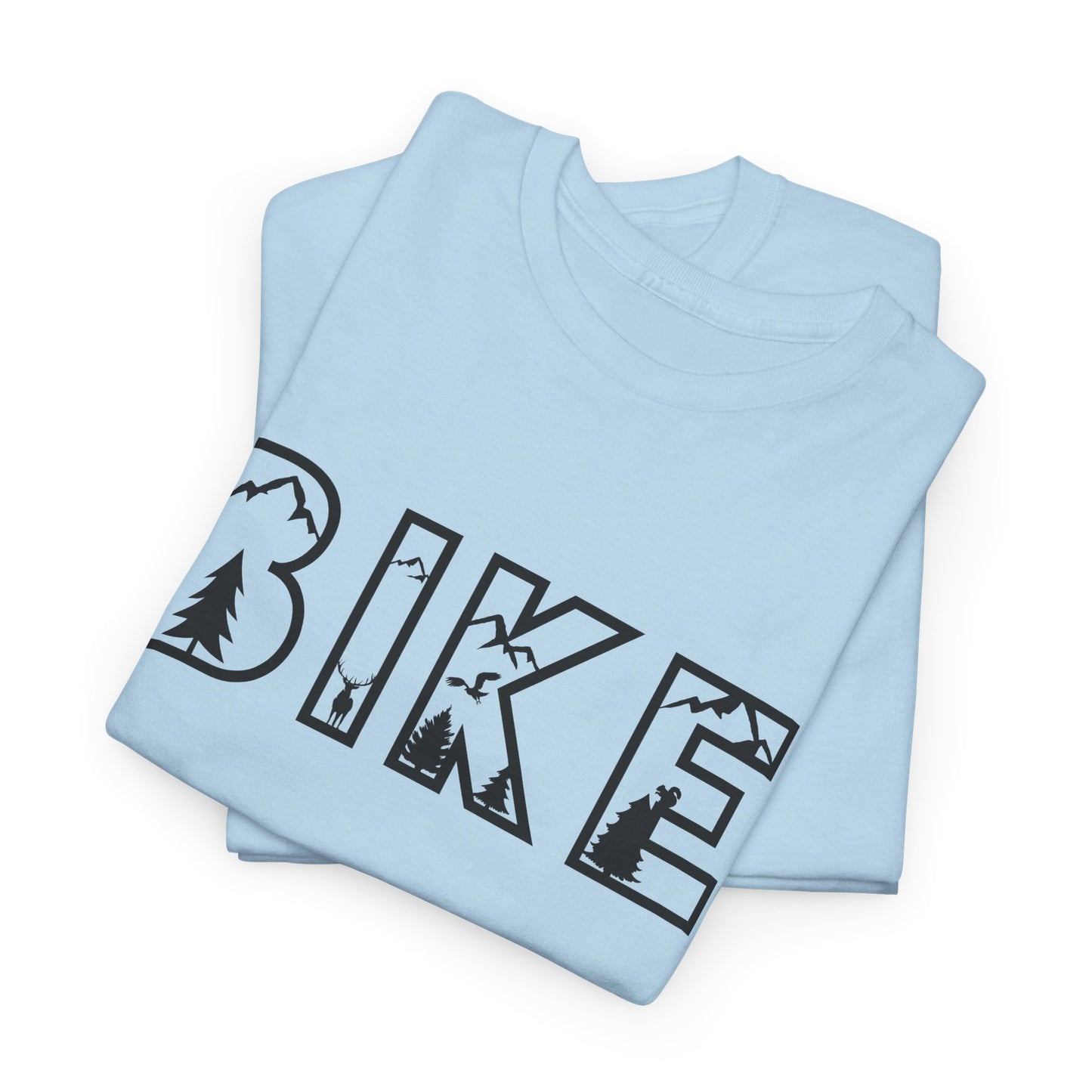 Bike Nature Font T-Shirt