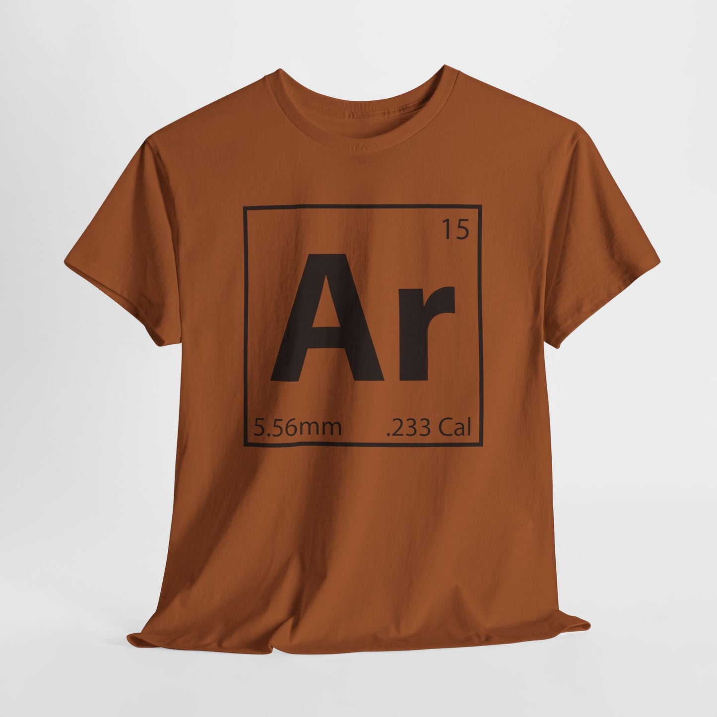 Element AR-15 Periodic Table T-Shirt - 5.56mm Gun Design