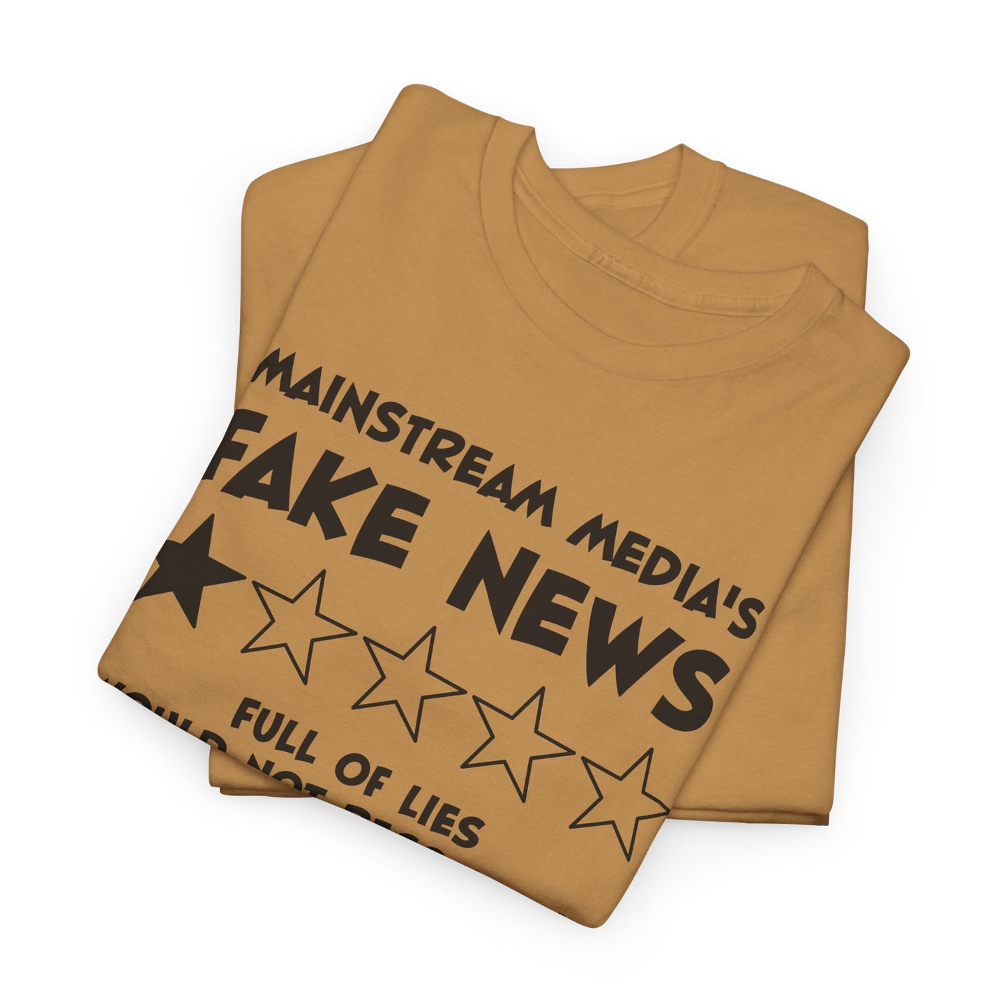Fake News Review Tee - Mainstream Media 1-Star T-Shirt