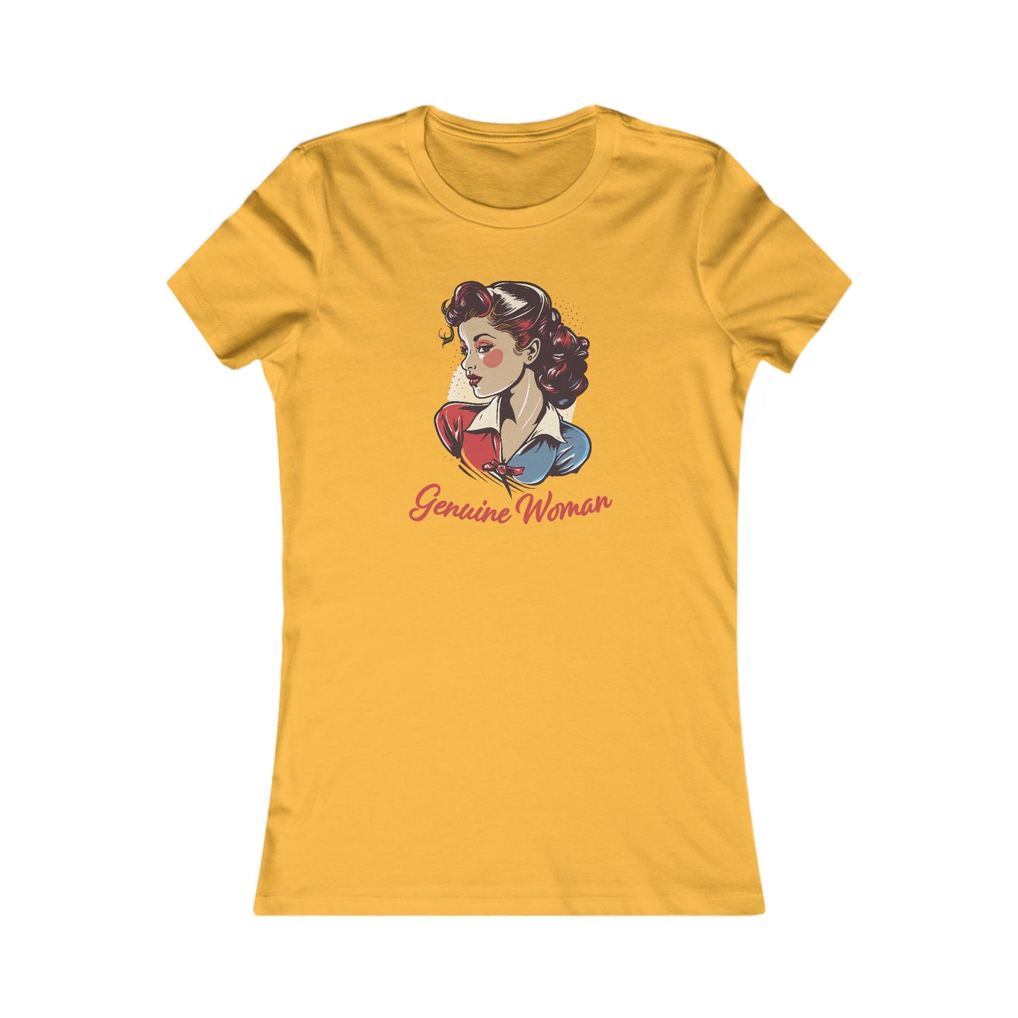 Genuine Woman Pinup Girl T-Shirt - Classic Lady Flair