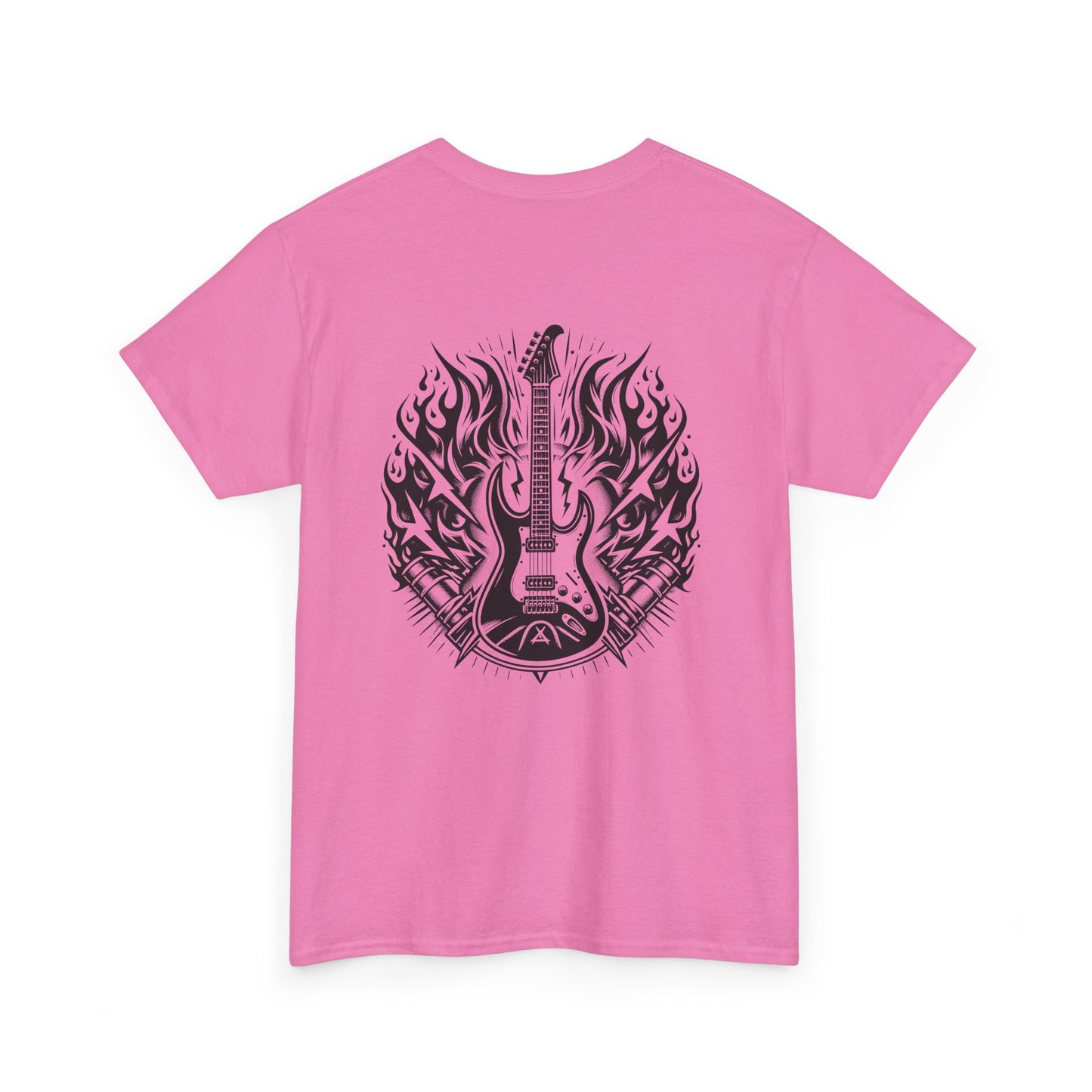 Flaming Guitar T-Shirt - Rock Graphic