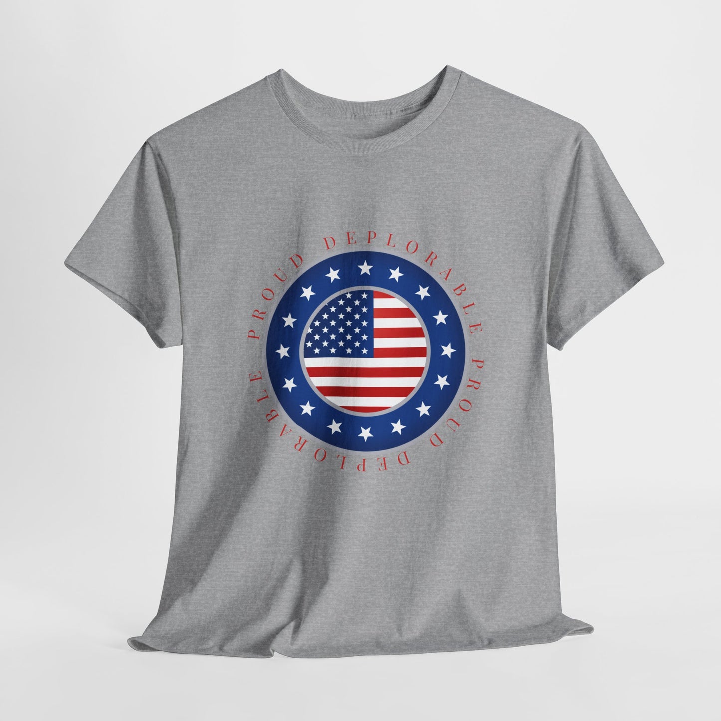 Proud Deplorable American Flag T-Shirt