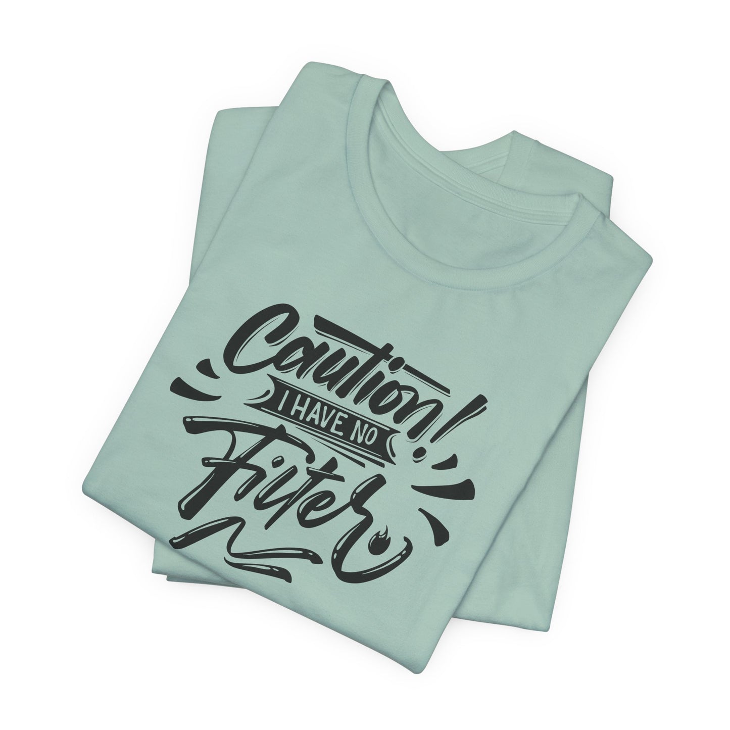 No Filter Caution T-Shirt - Bold Graphic Tee