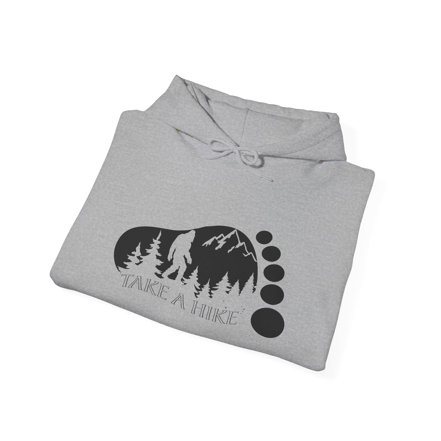 Bigfoot Take A Hike Hoodie - Trail Graphic