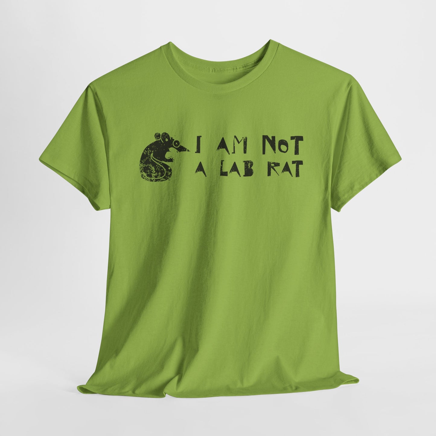 I Am Not a Lab Rat T-Shirt - Anti-Vaccine Stance Tee