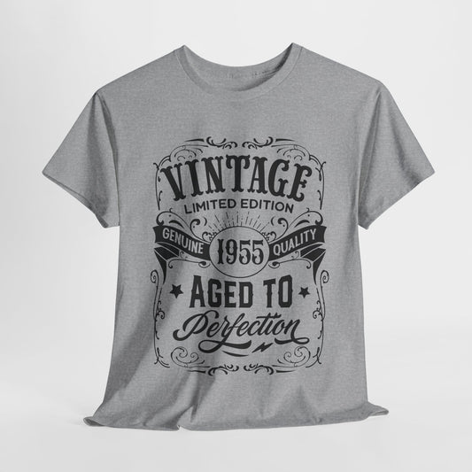 1955 Aged To Perfection T-Shirt For Vintage Occasion TShirt For Limited Edition T Shirt