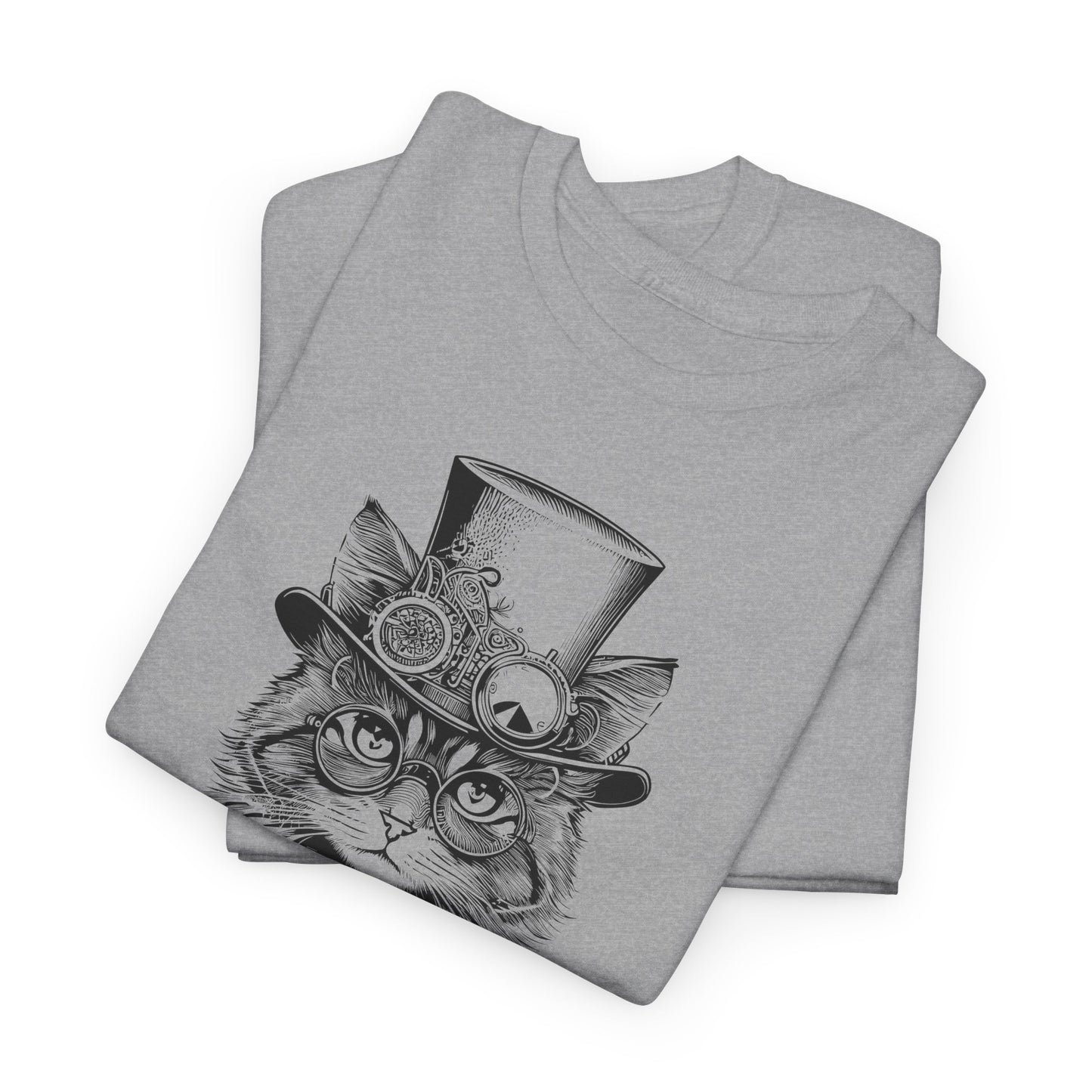 Steampunk Lady Cat T-Shirt - Victorian Tee